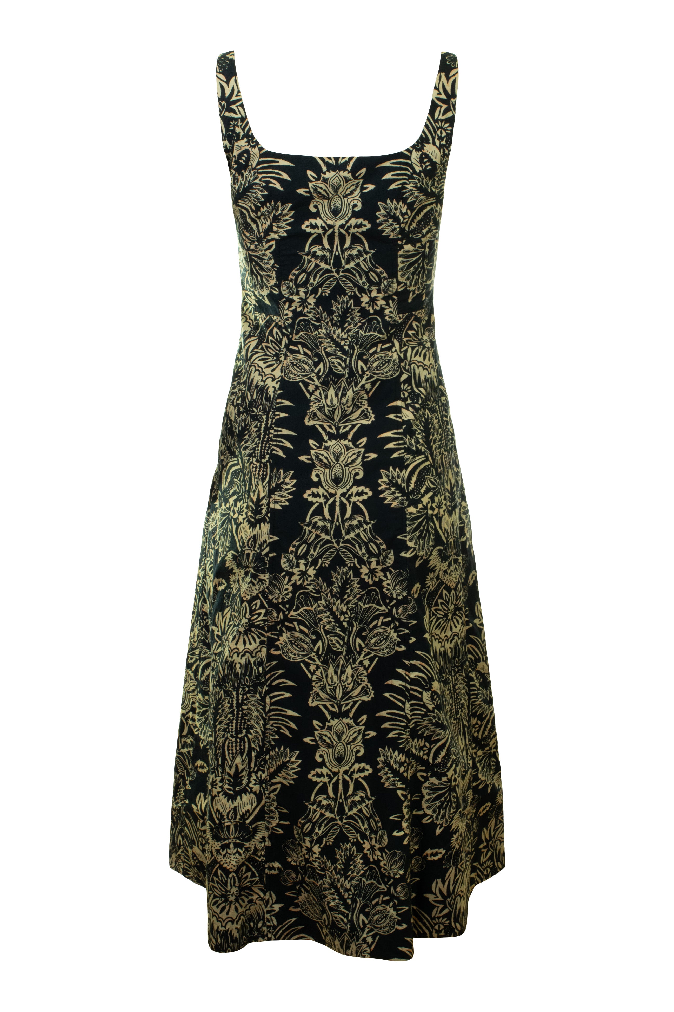 Ulla Johnson Natali Tank A-Line Dress in Noir Flora