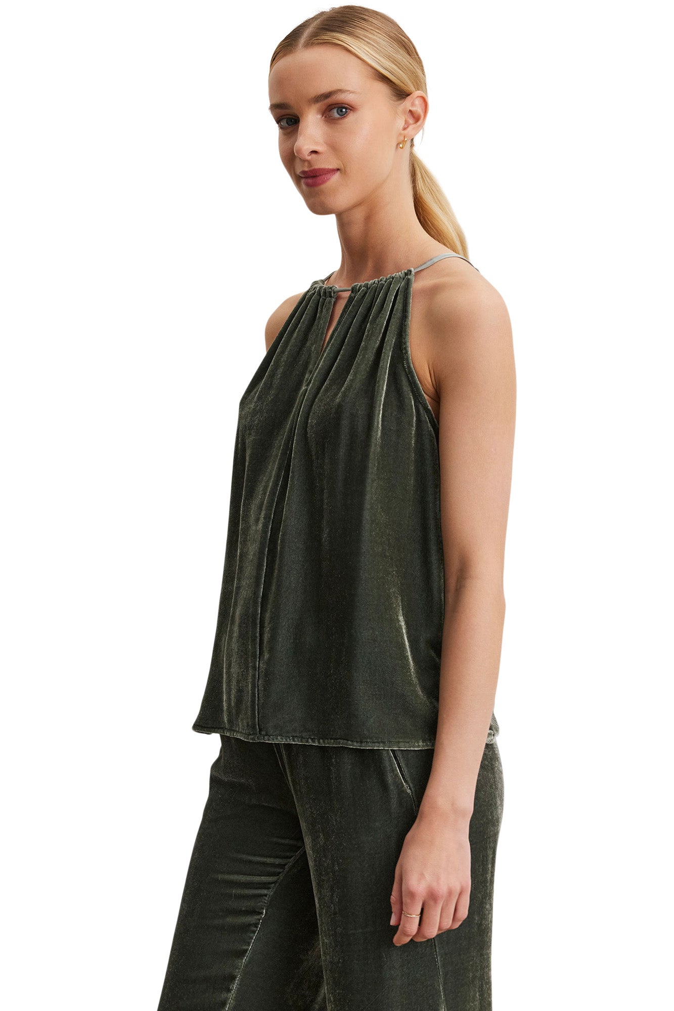 Velvet Aleaha Sleeveless Top in Marsh