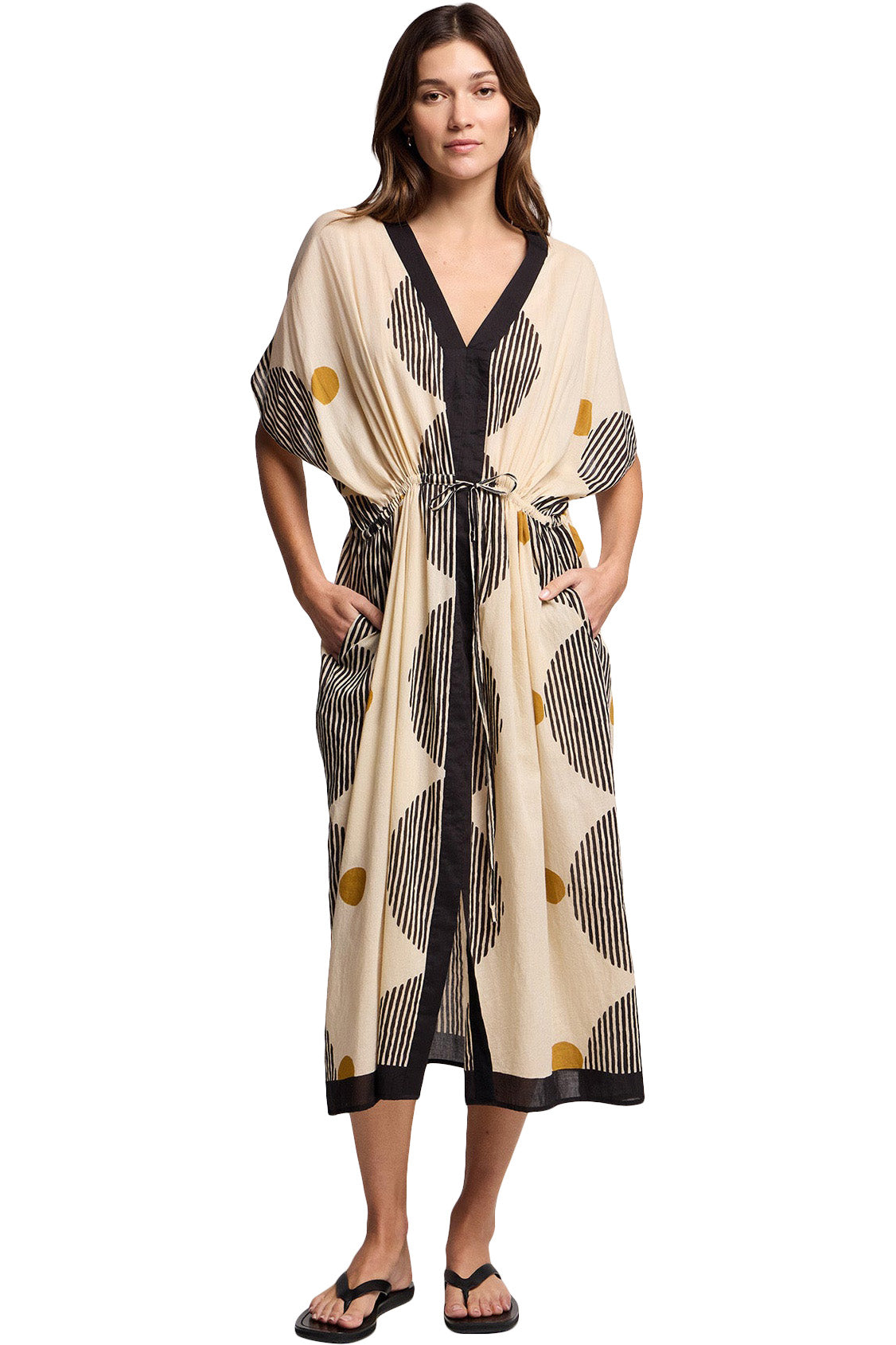 Velvet Amira Dress in Neutral