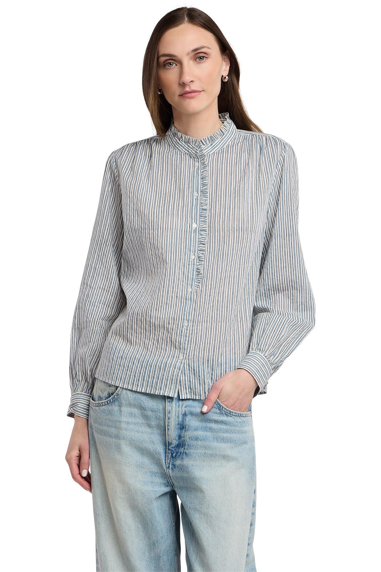 Velvet Betty Long Sleeve Shirt in Multi