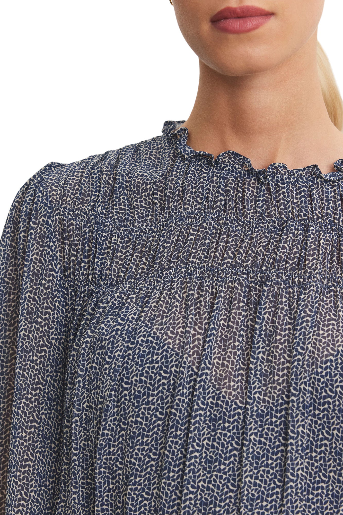 Velvet Blen Top in Navy