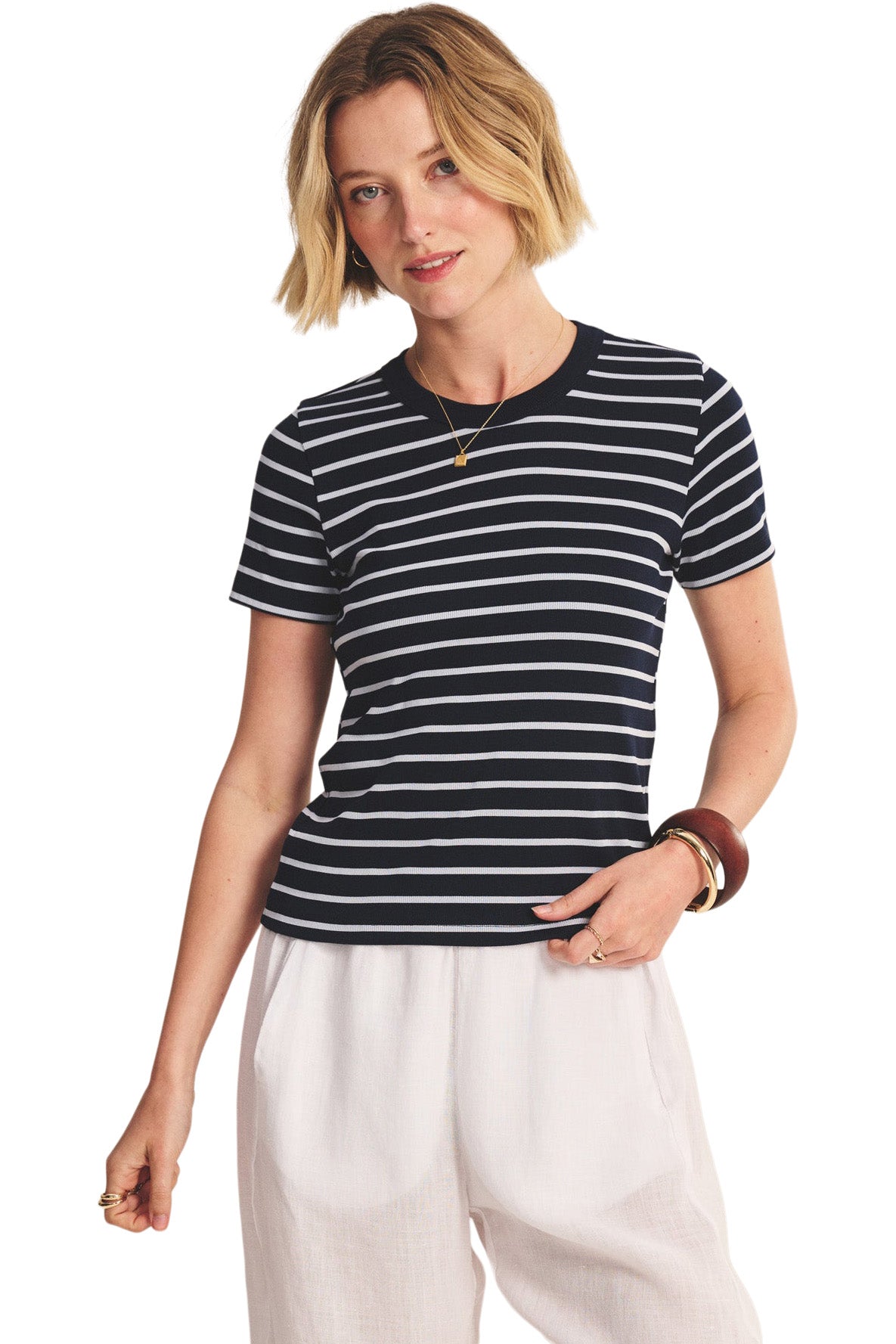 Velvet Brenda Short Sleeve Crew Neck Tee