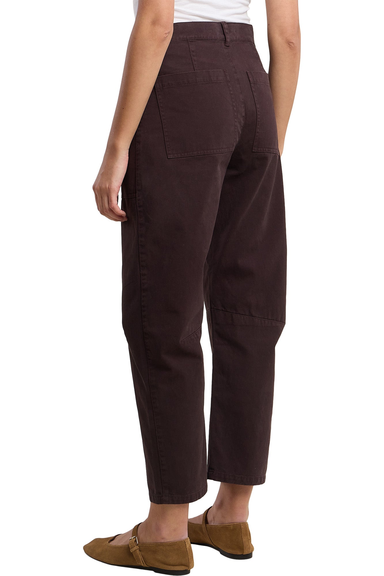 Velvet Brylie Barrel Pant in Mole