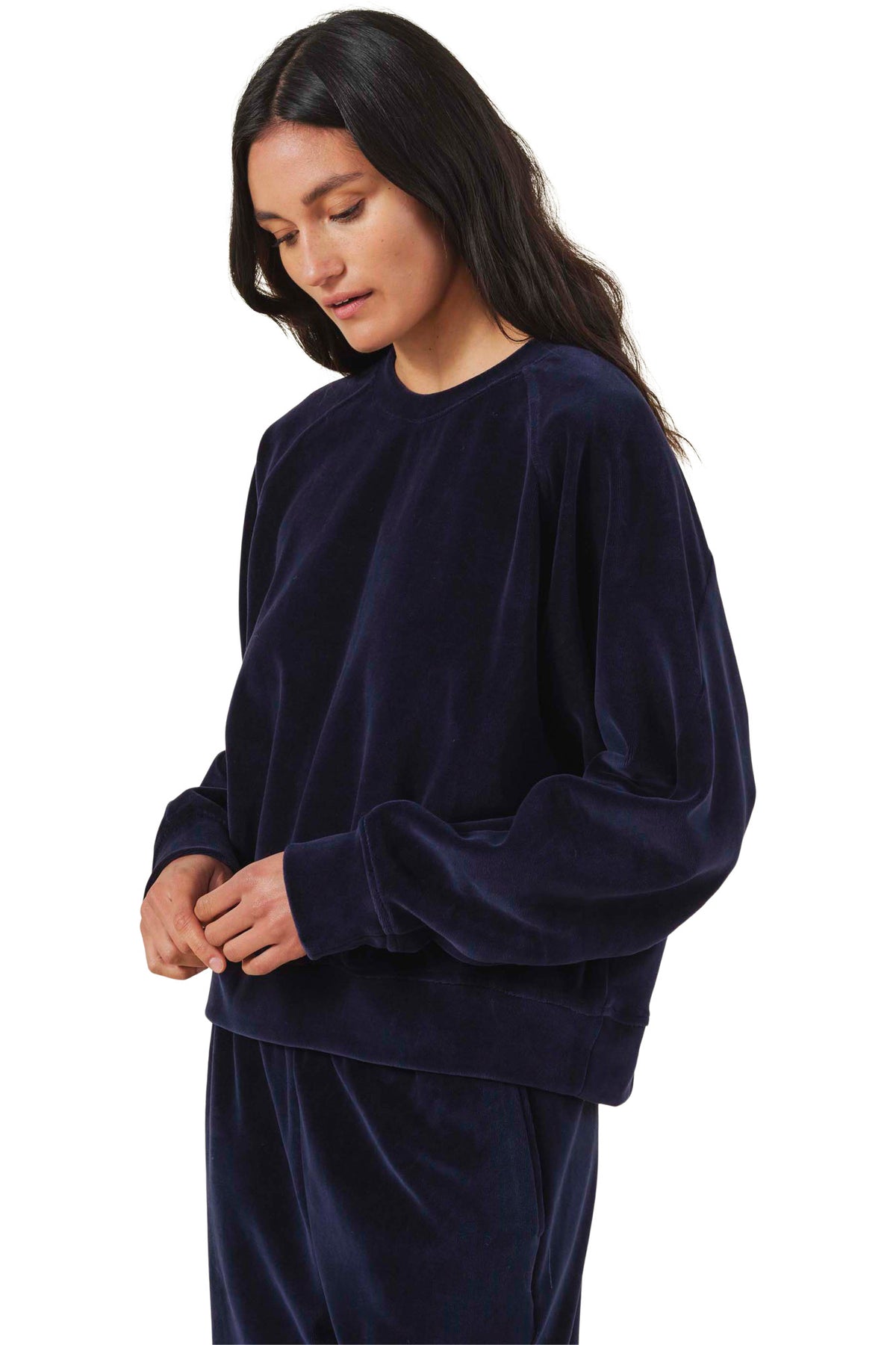 Velvet Callie Lux Velour Crewneck Sweatshirt
