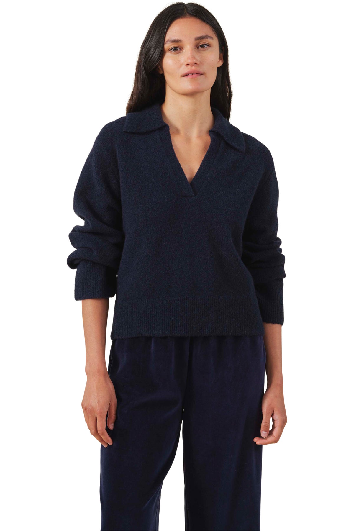 Velvet Carson Collared V-neck Sweater