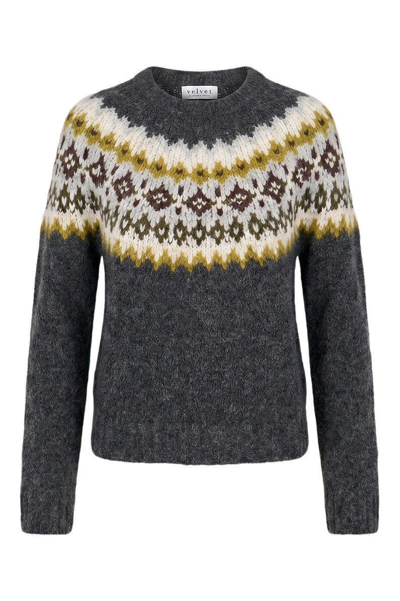 Velvet Edith Crewneck Sweater in Multi