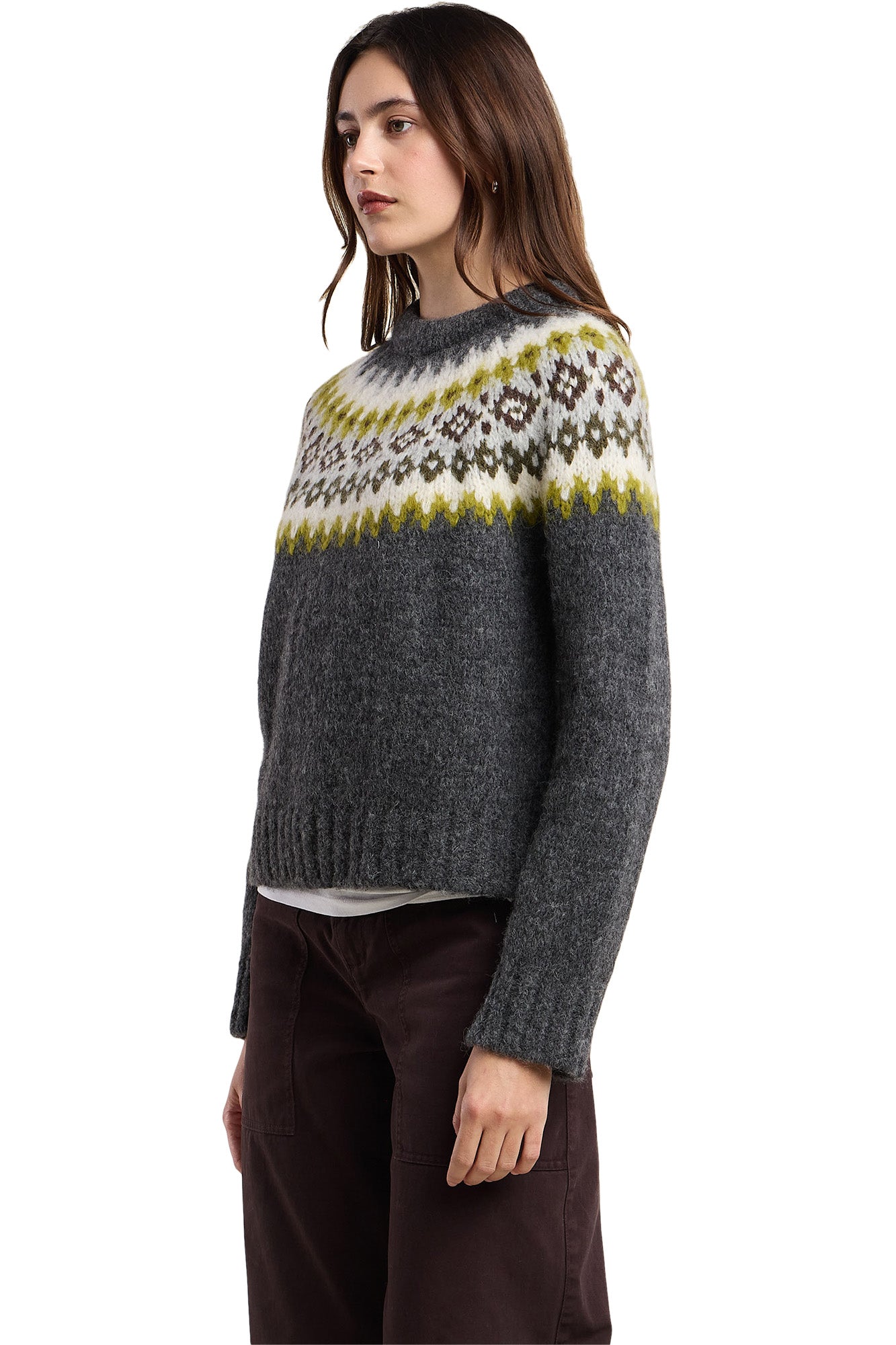 Velvet Edith Crewneck Sweater in Multi