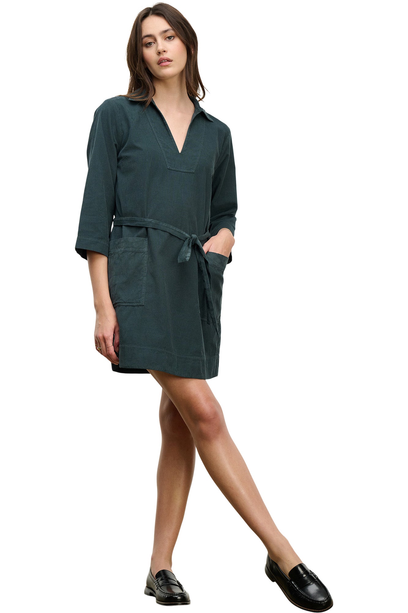 Velvet Elke Corduroy Dress