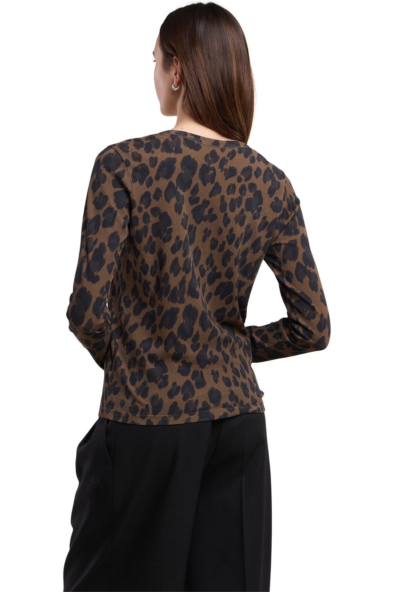 Velvet Galenna Cotton Long Sleeve Tee in Multi