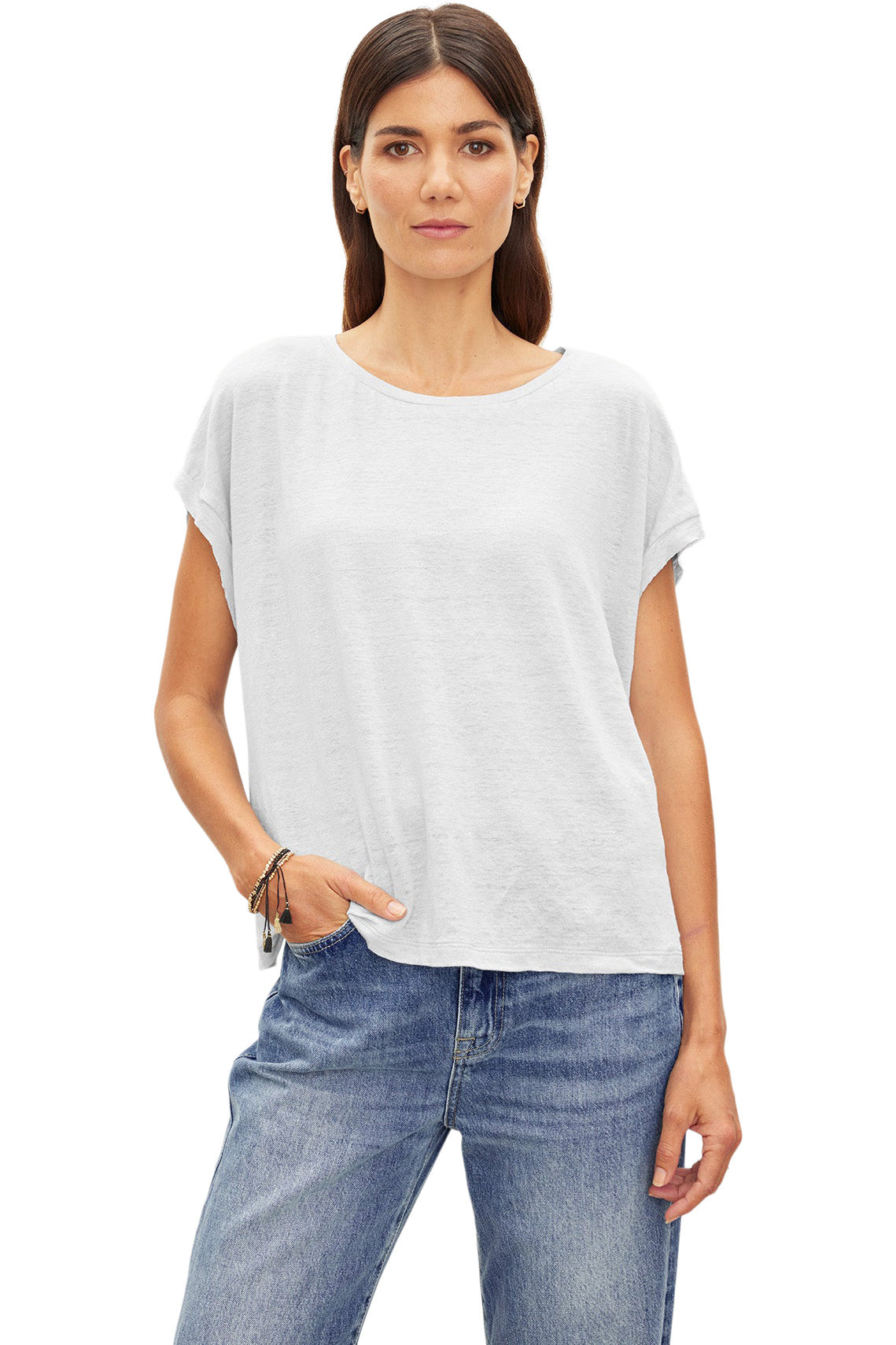 Velvet Hudson Linen Knit Top