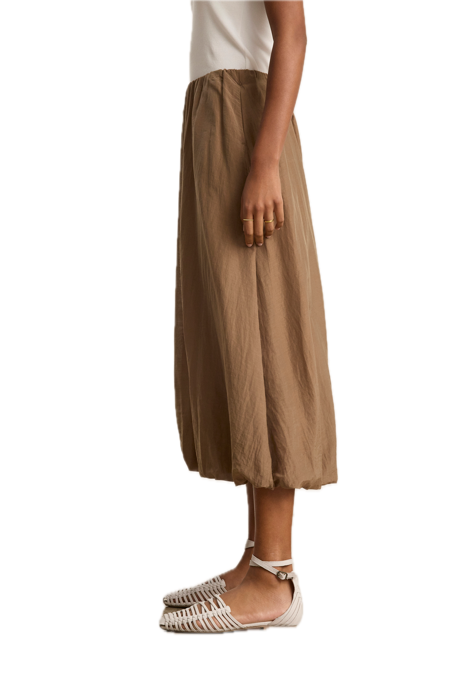 Velvet Ines Silk Cotton Voile Skirt