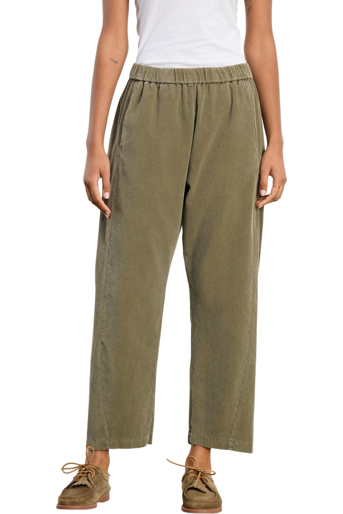 Velvet Laney Corduroy Pant
 in Fern