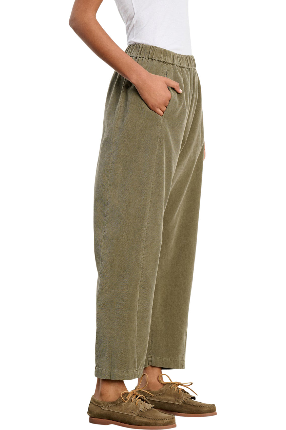 Velvet Laney Corduroy Pant
 in Fern