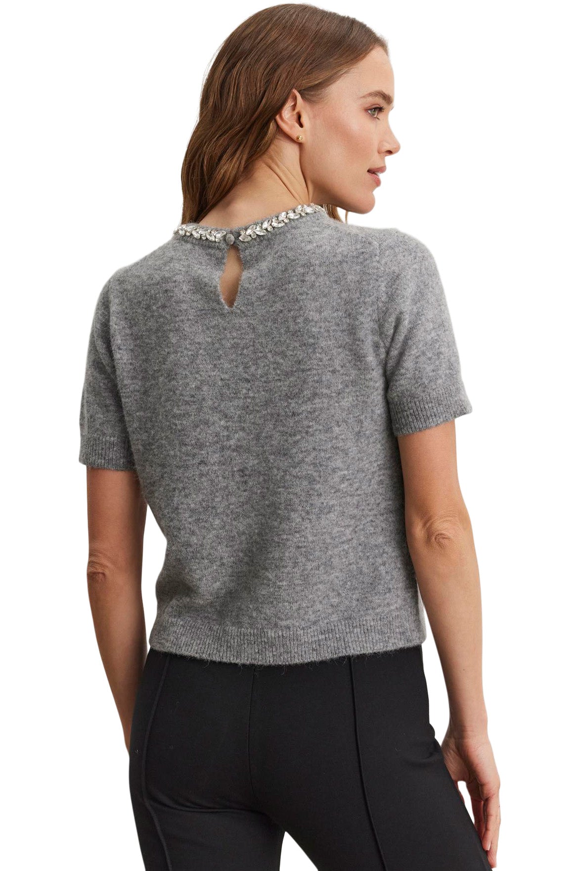 Velvet Layton Alpaca Embellished Sweater