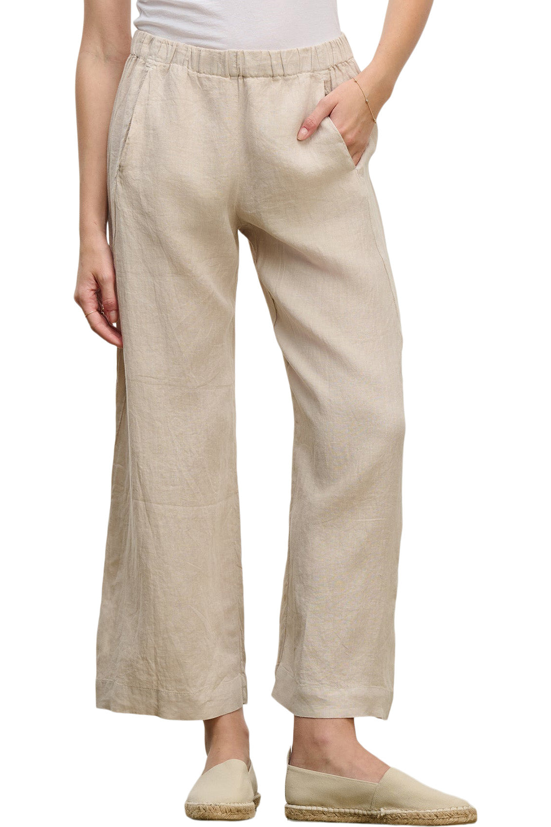 Velvet Lola Woven Linen Pant