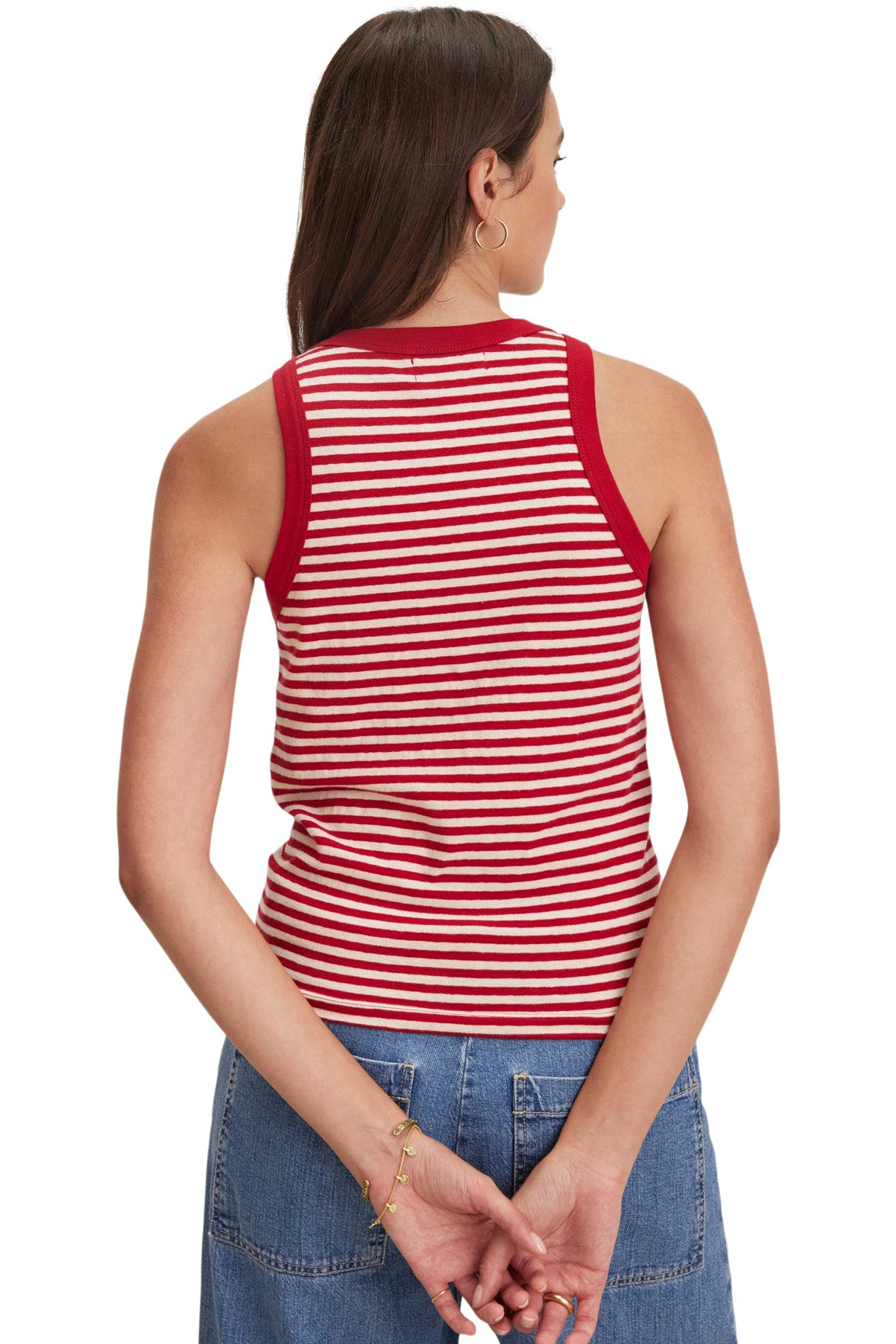 Velvet Lua Tank Top in Red
