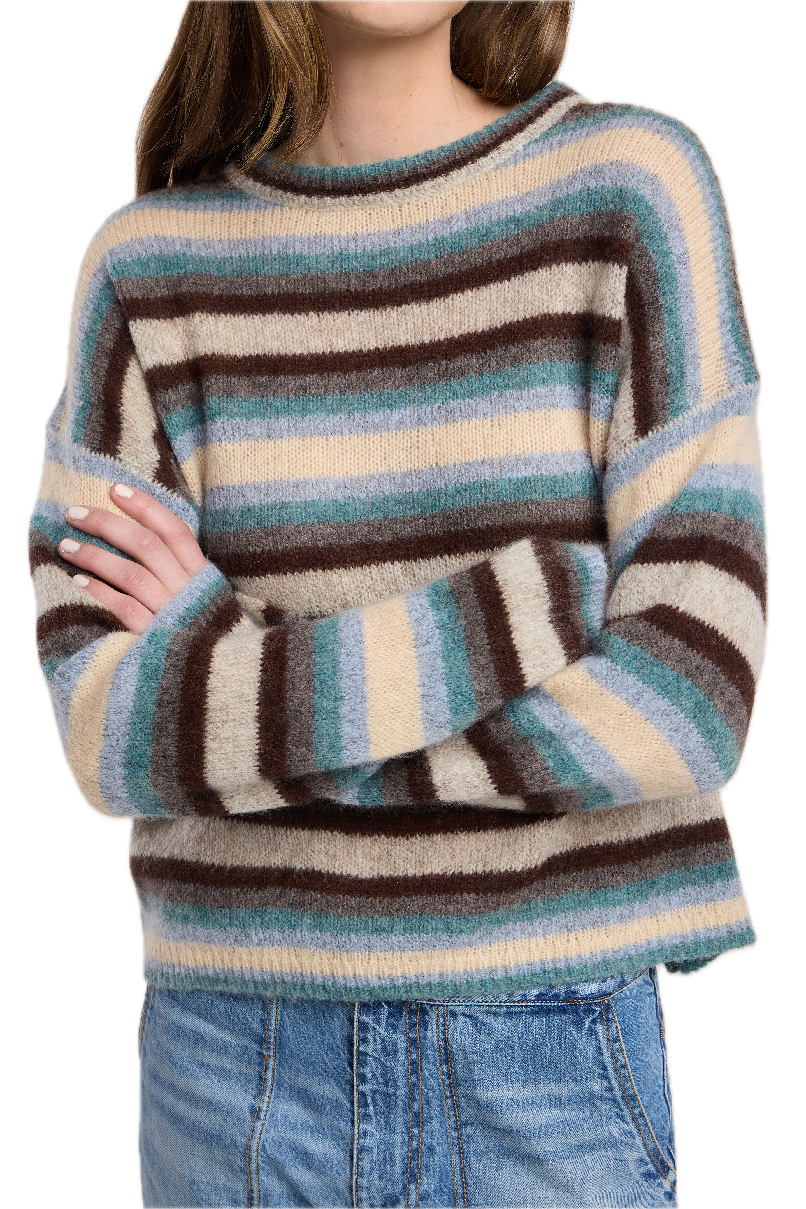Velvet Mae Crewneck Sweater in Multi