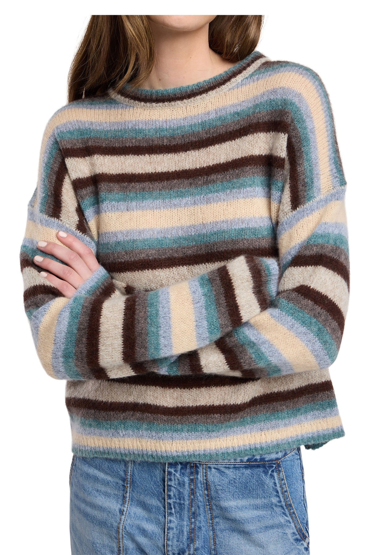 Velvet Mae Crewneck Sweater in Multi