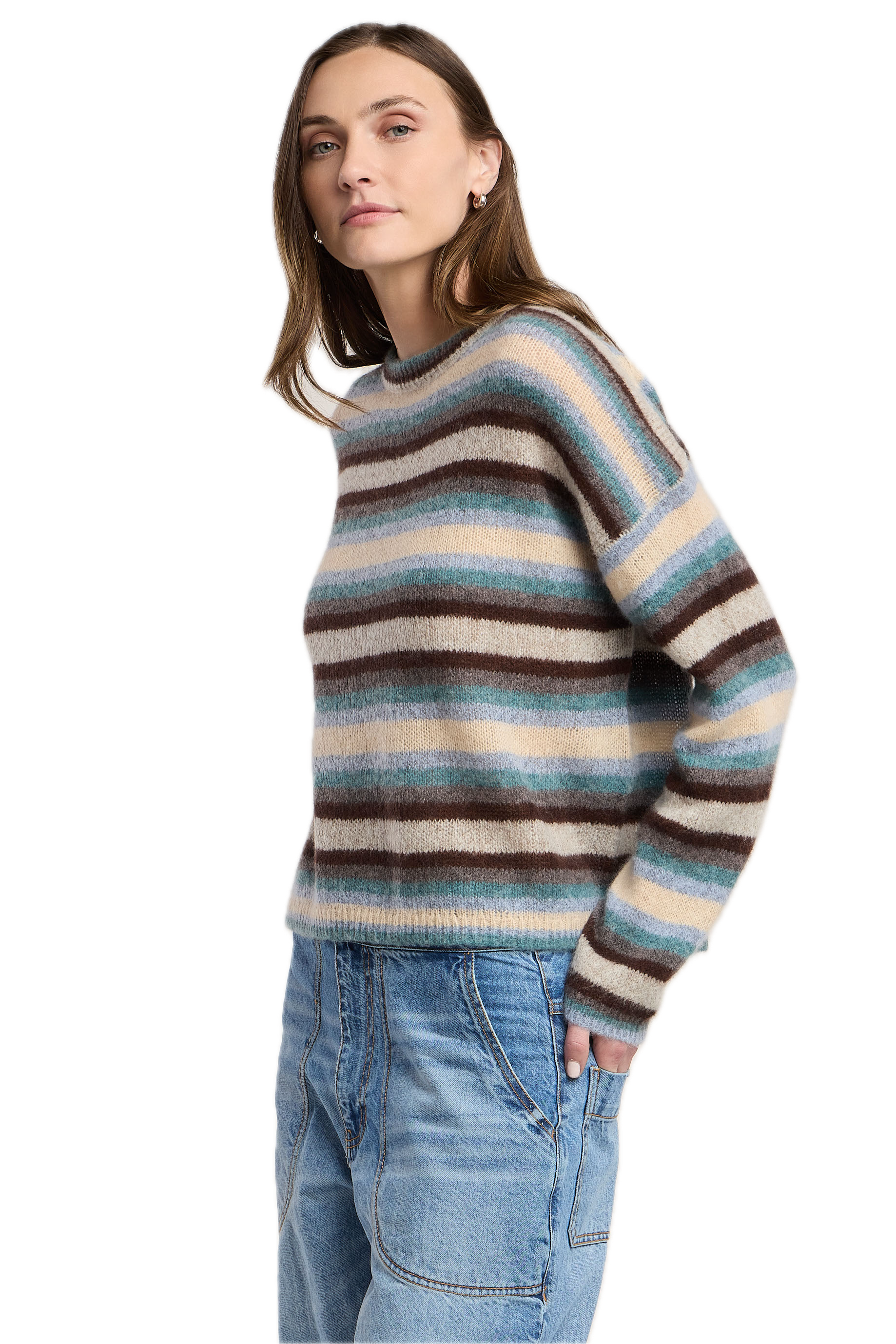 Velvet Mae Crewneck Sweater in Multi