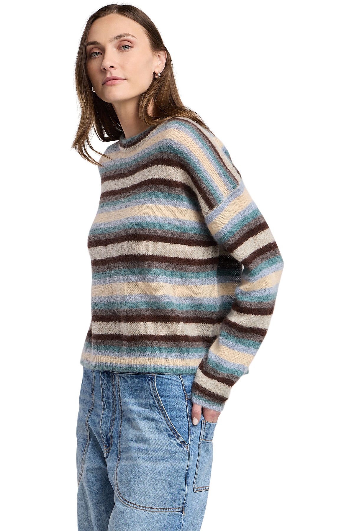 Velvet Mae Crewneck Sweater in Multi