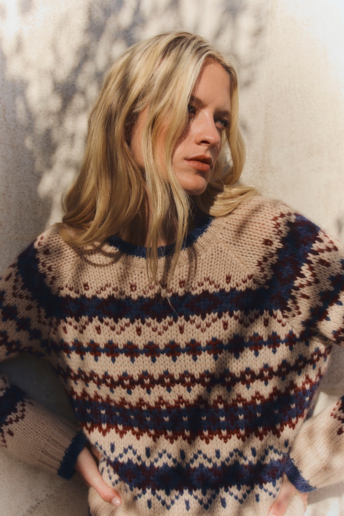 Velvet Makena Fair Isle Crewneck Sweater in Multi