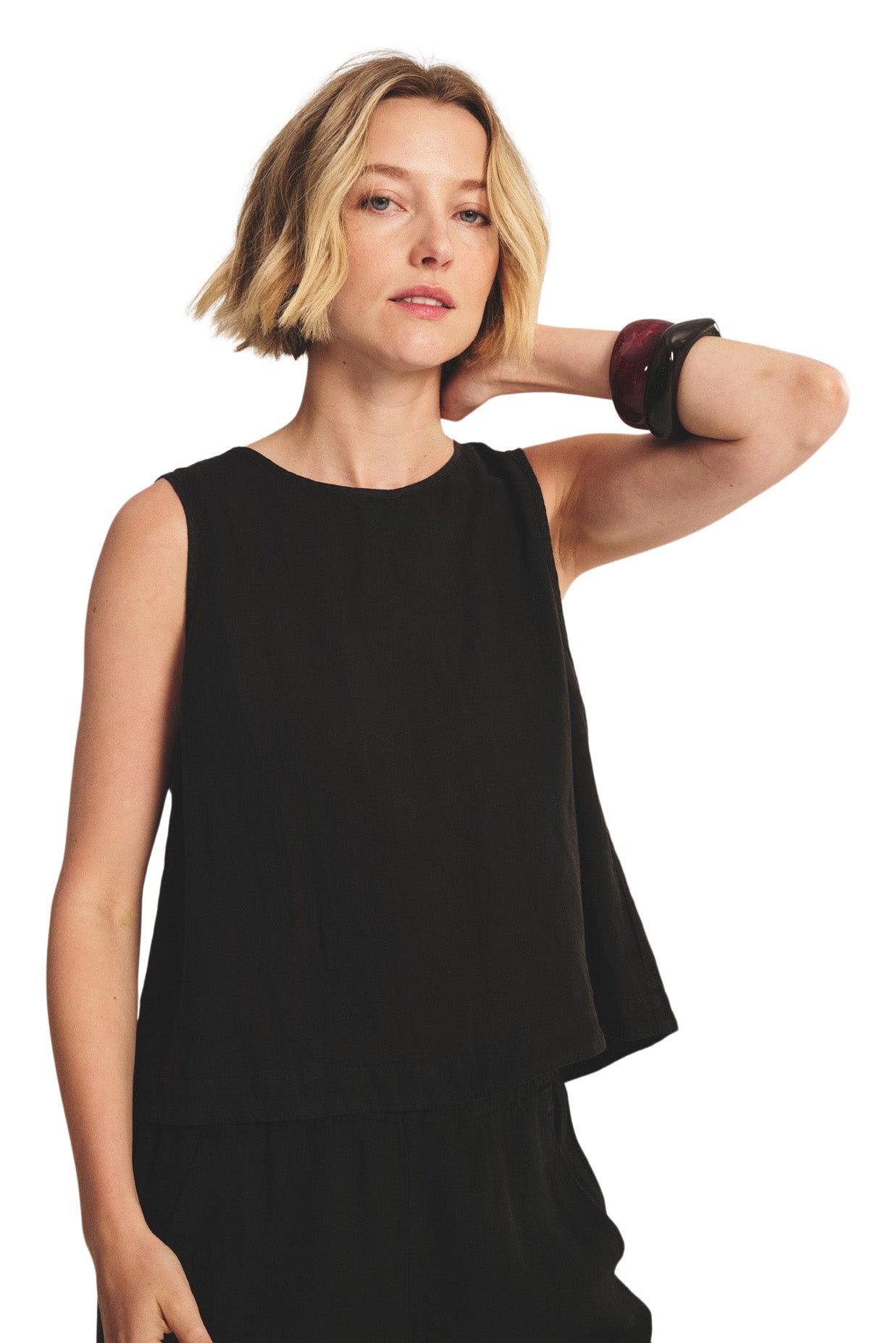 Velvet Maxine Linen Top