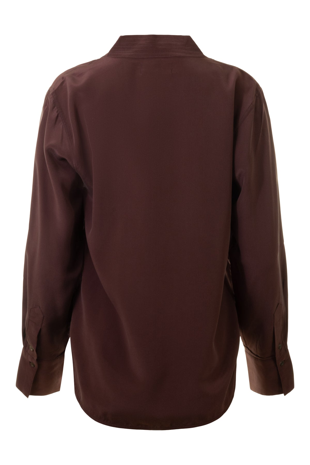 Velvet Maya Washed Silk Blouse in Date