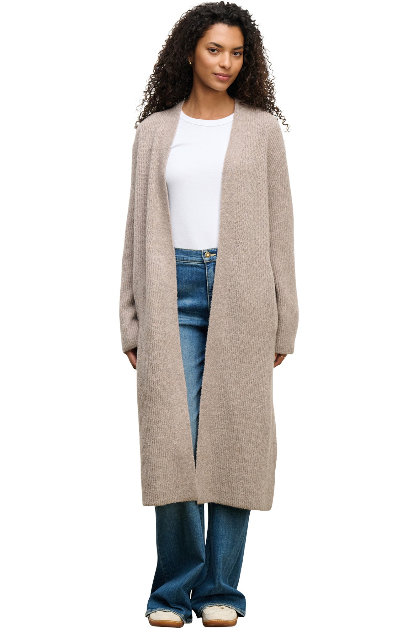 Velvet Misha Cardigan in Tan
