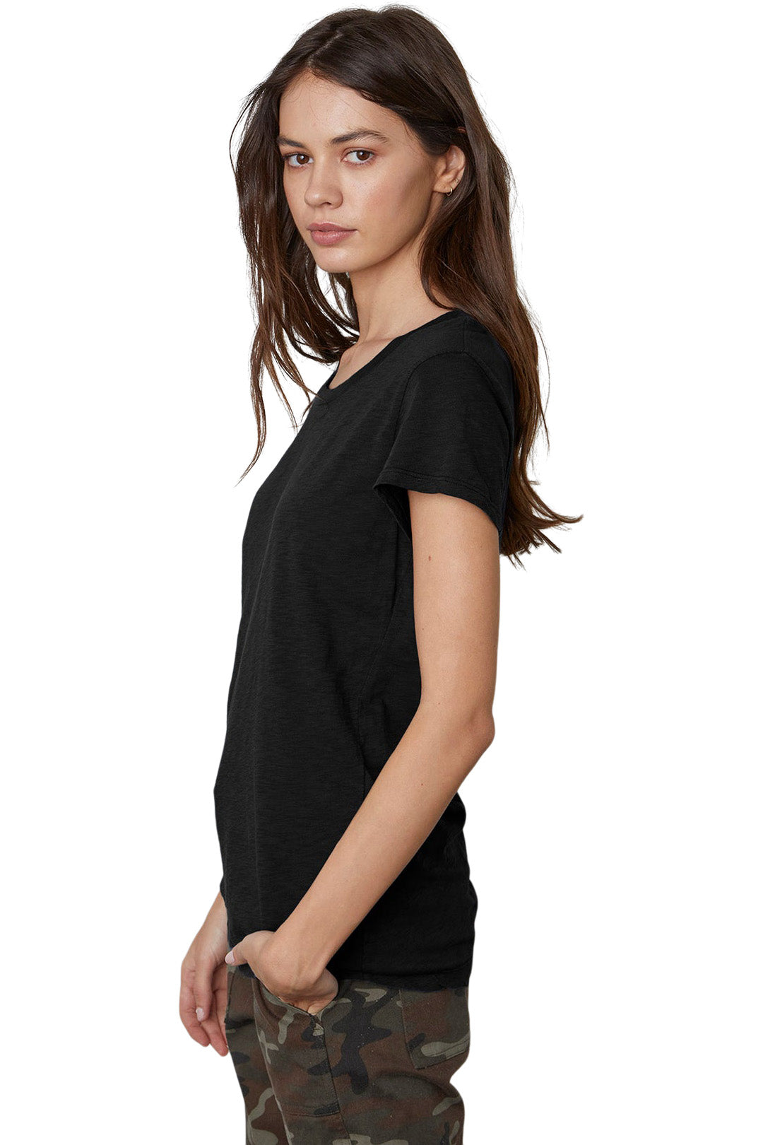 Velvet Odelia Cotton Scoop Neck Tee