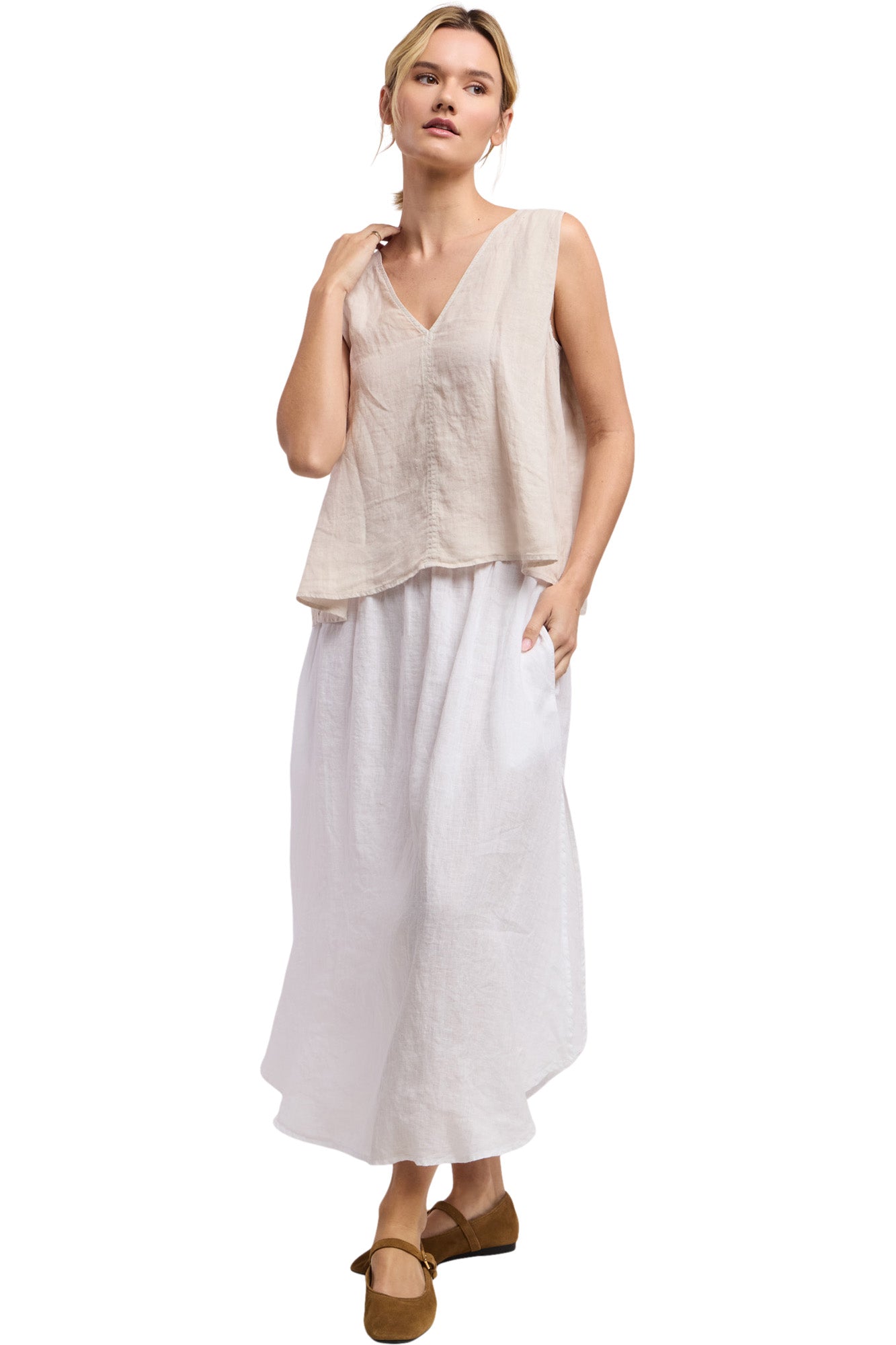 Velvet Renna Linen Top