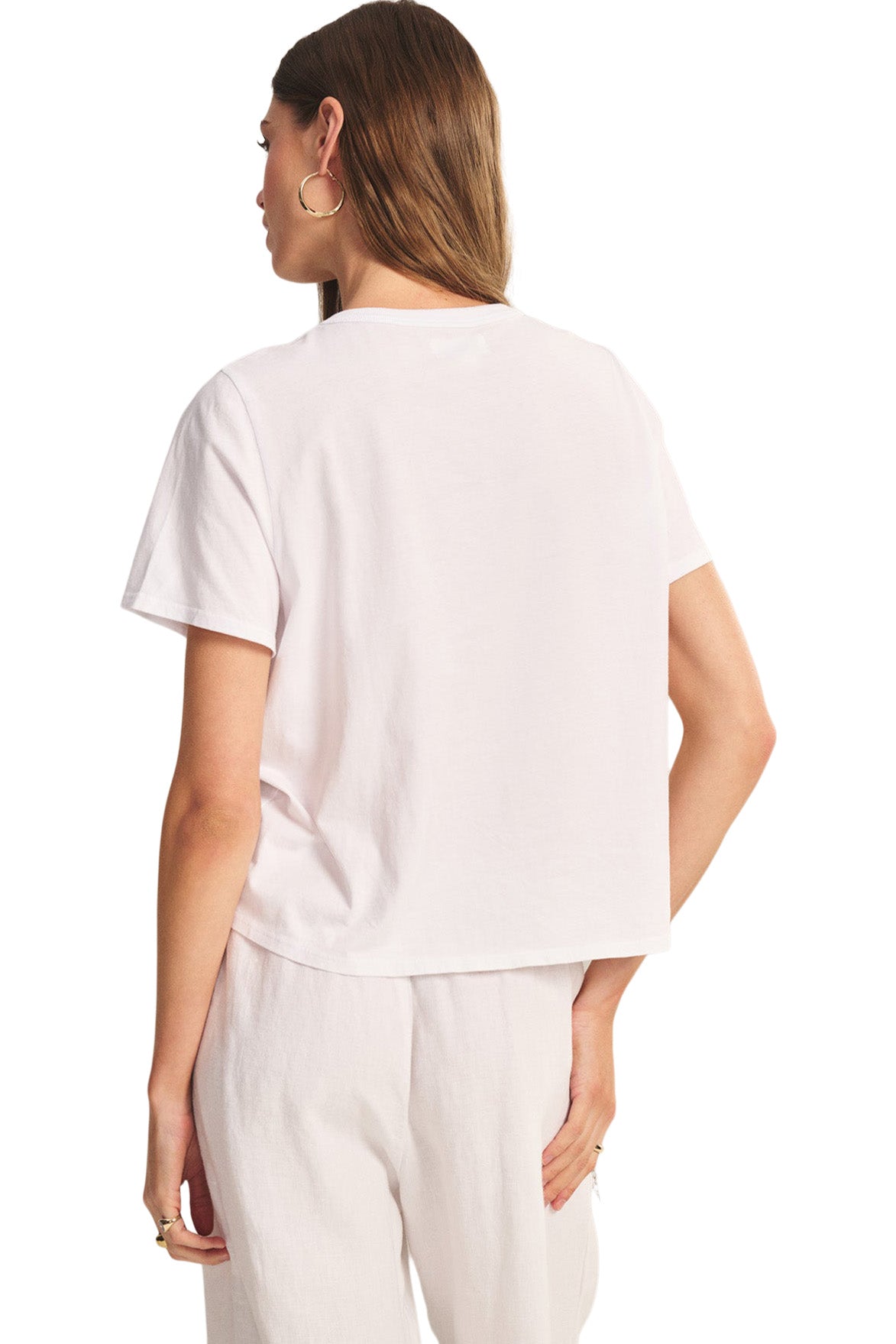 Velvet Rhou Tee in White