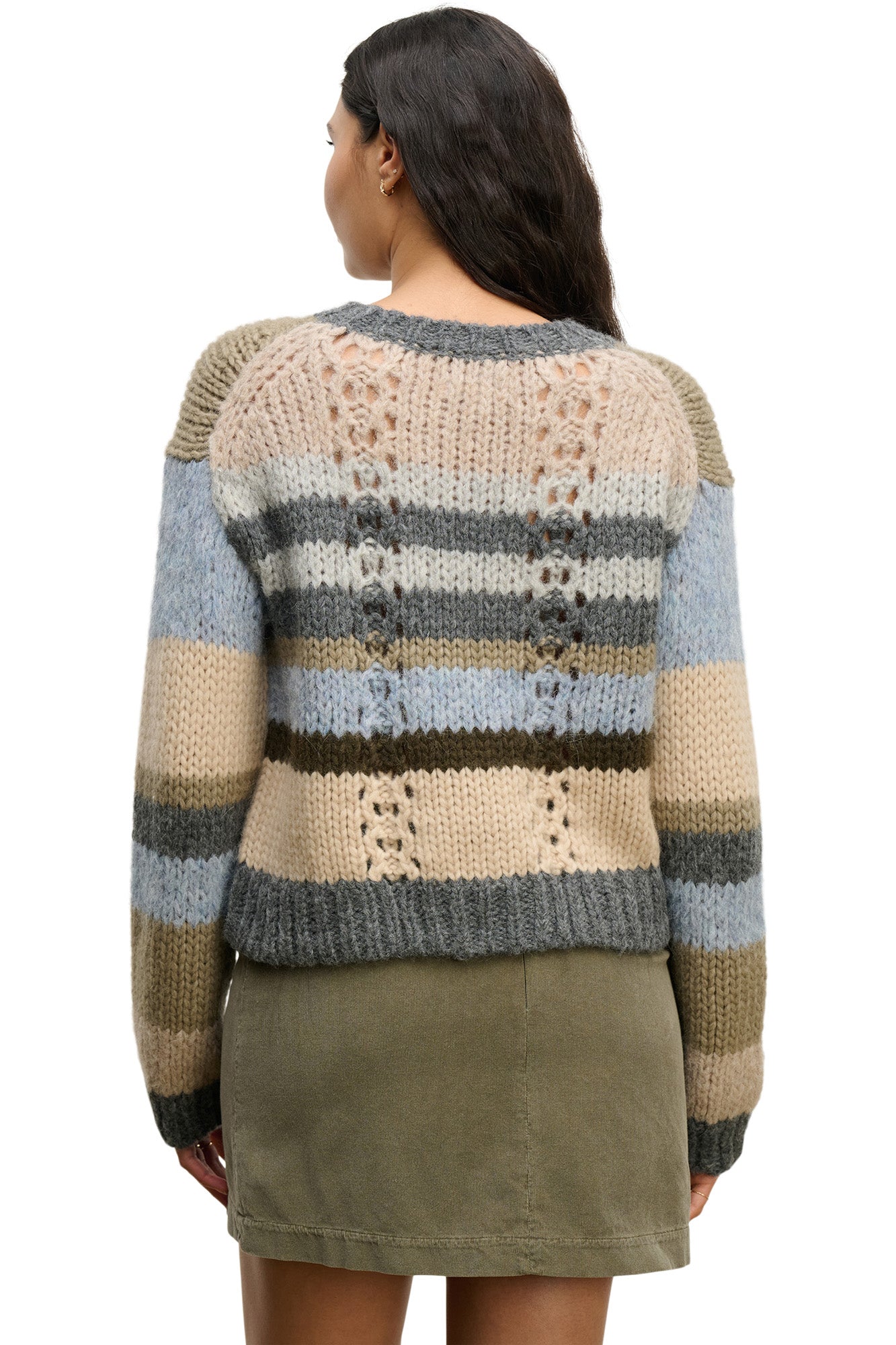 Velvet Rina Alpaca Striped Sweater in Multi