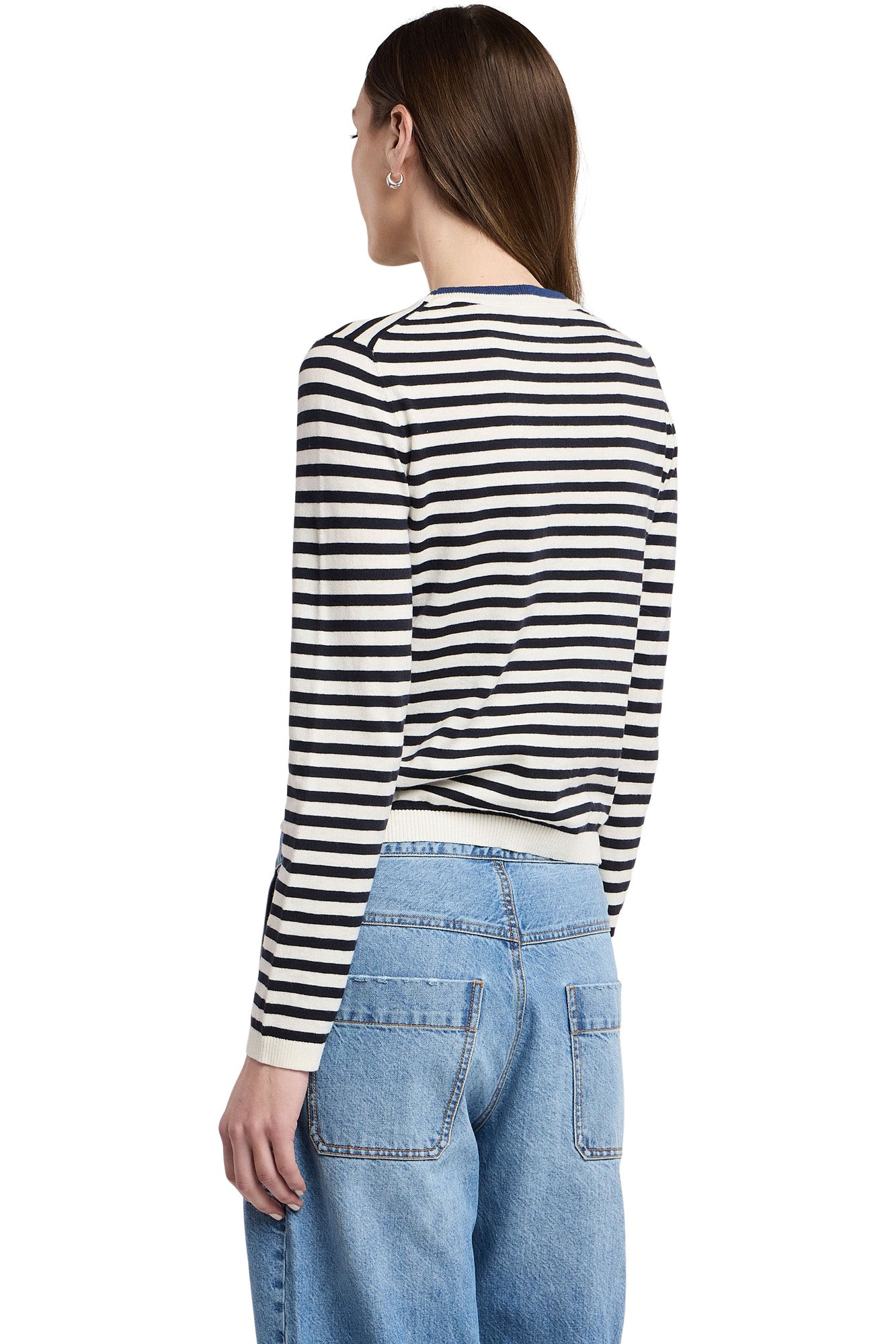 Velvet Roxy Striped Crewneck Sweater