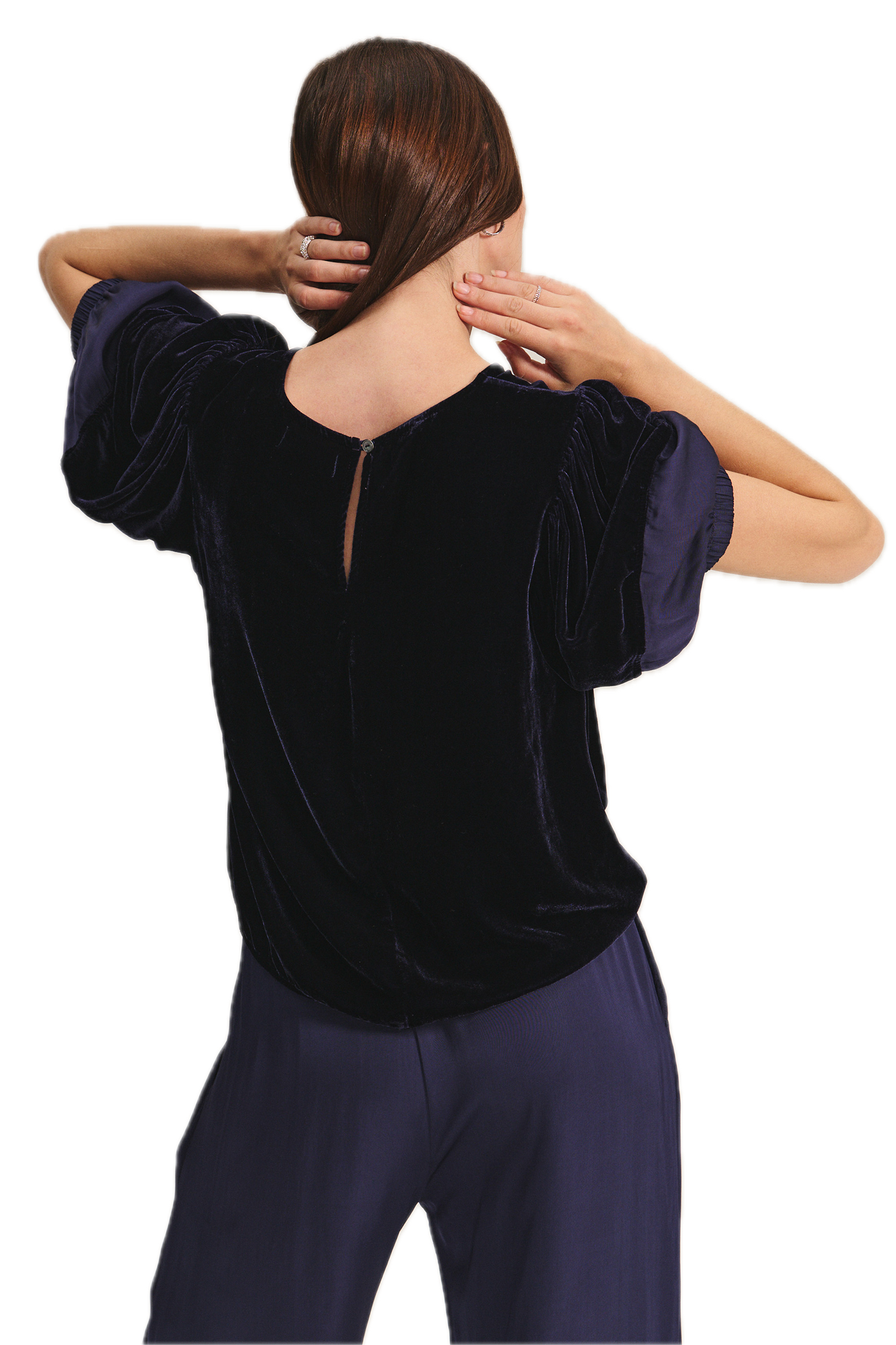 Velvet Taryn Velvet Satin Blouse
 in Viking