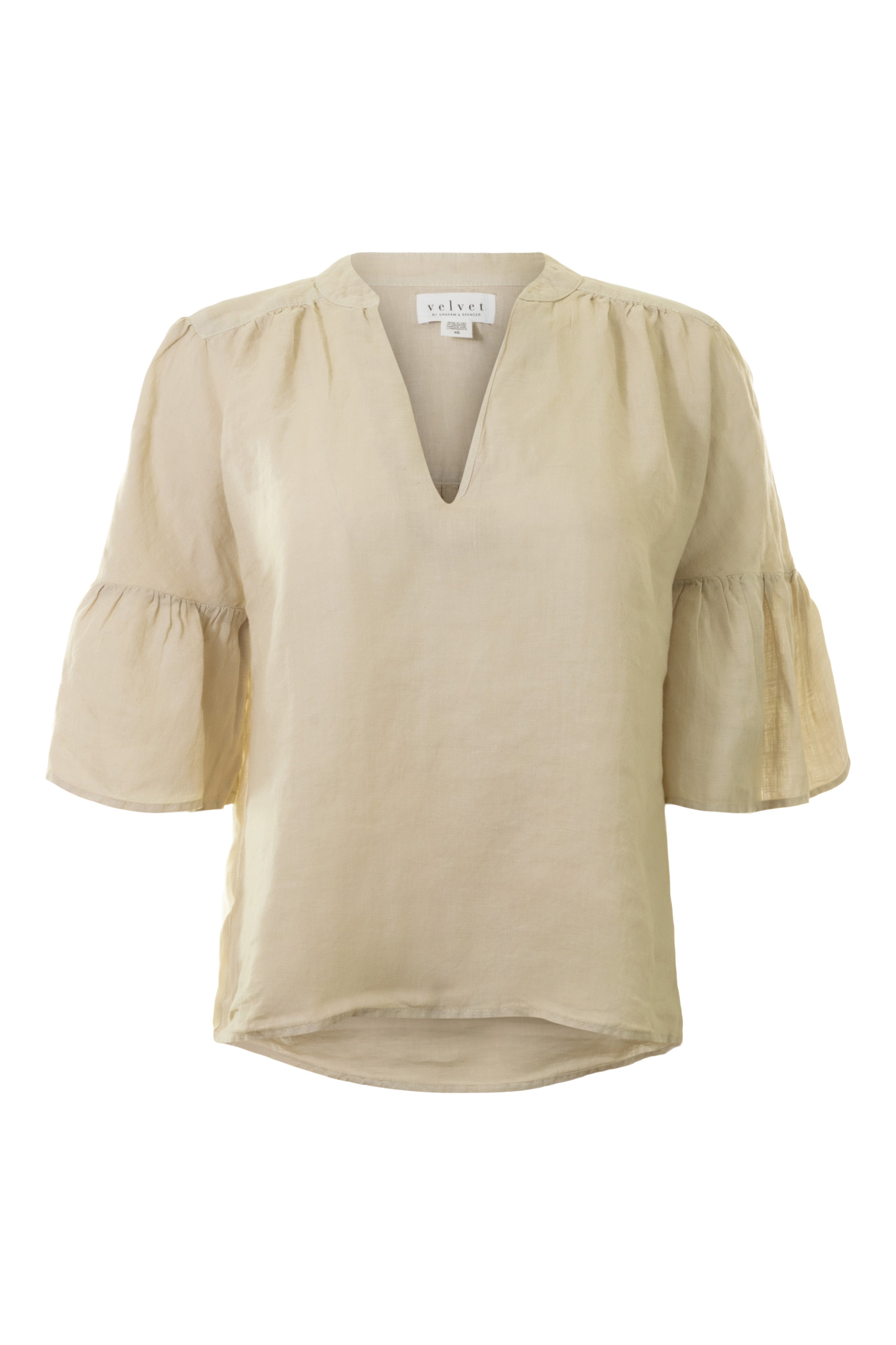 Velvet Raye Woven Linen Top