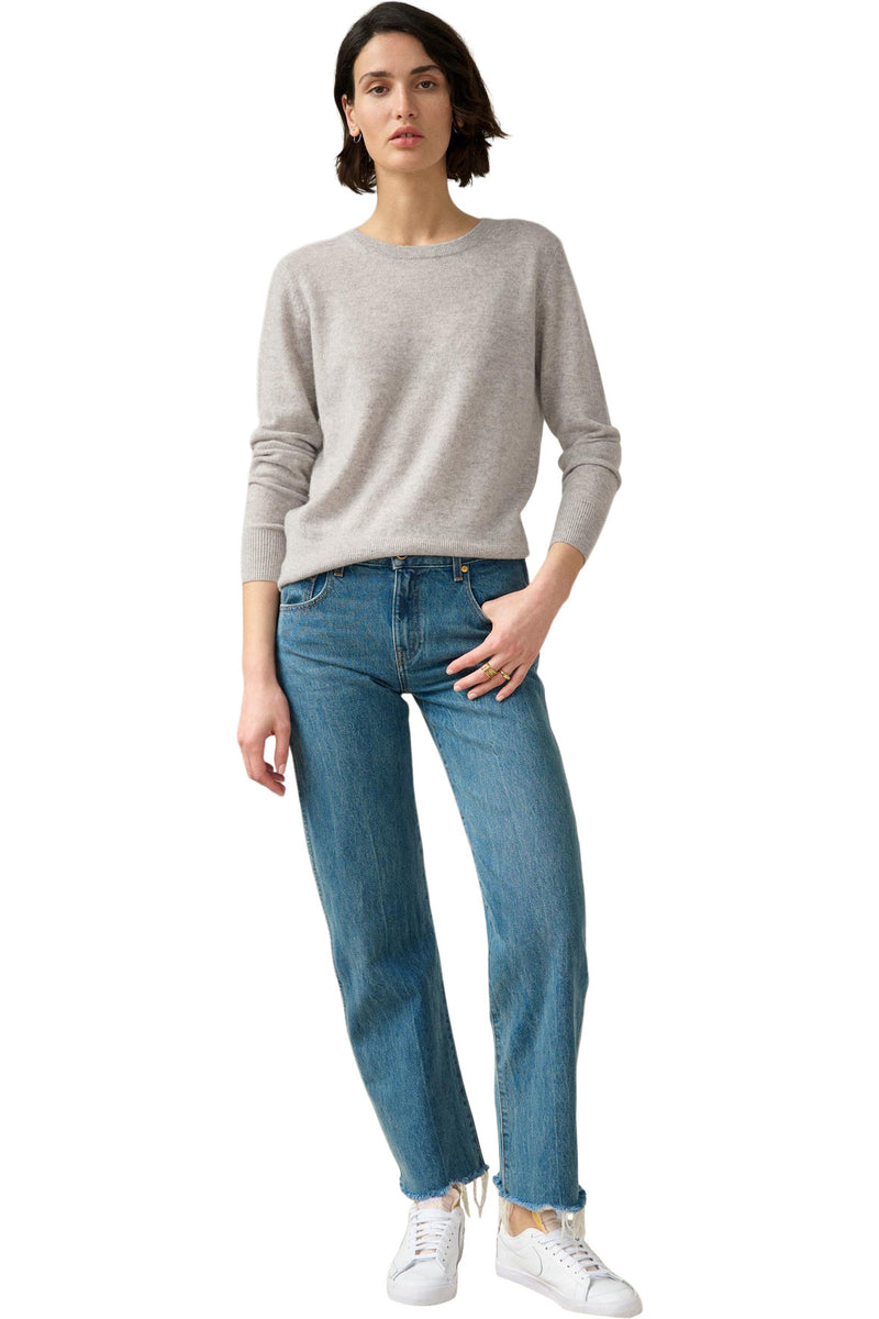 White & Warren Classic Cashmere  Crewneck Sweater