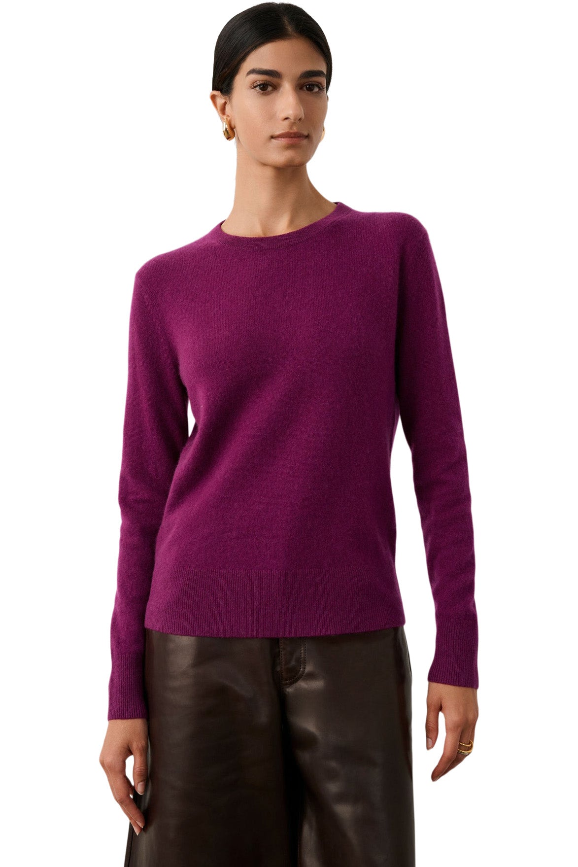 White & Warren Classic Cashmere Crewneck Sweater