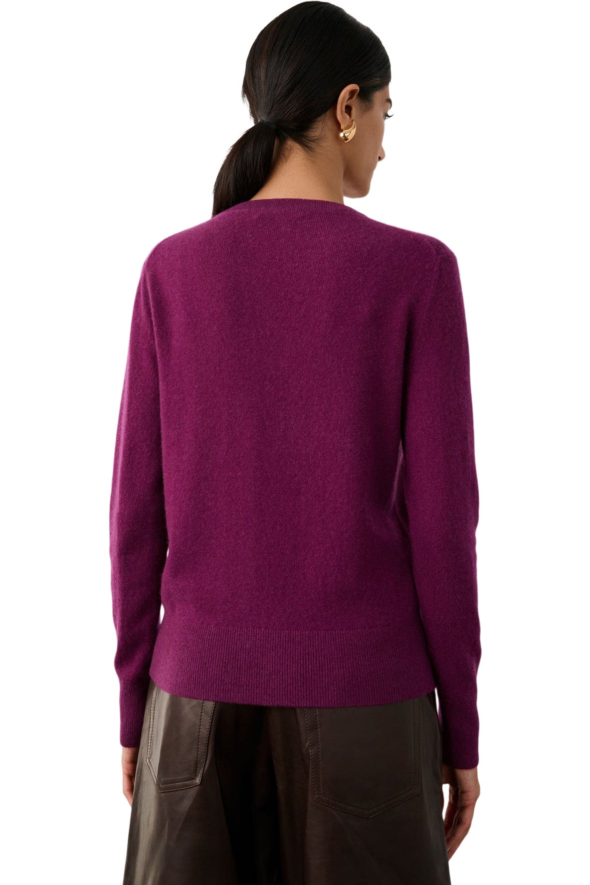 White & Warren Classic Cashmere Crewneck Sweater