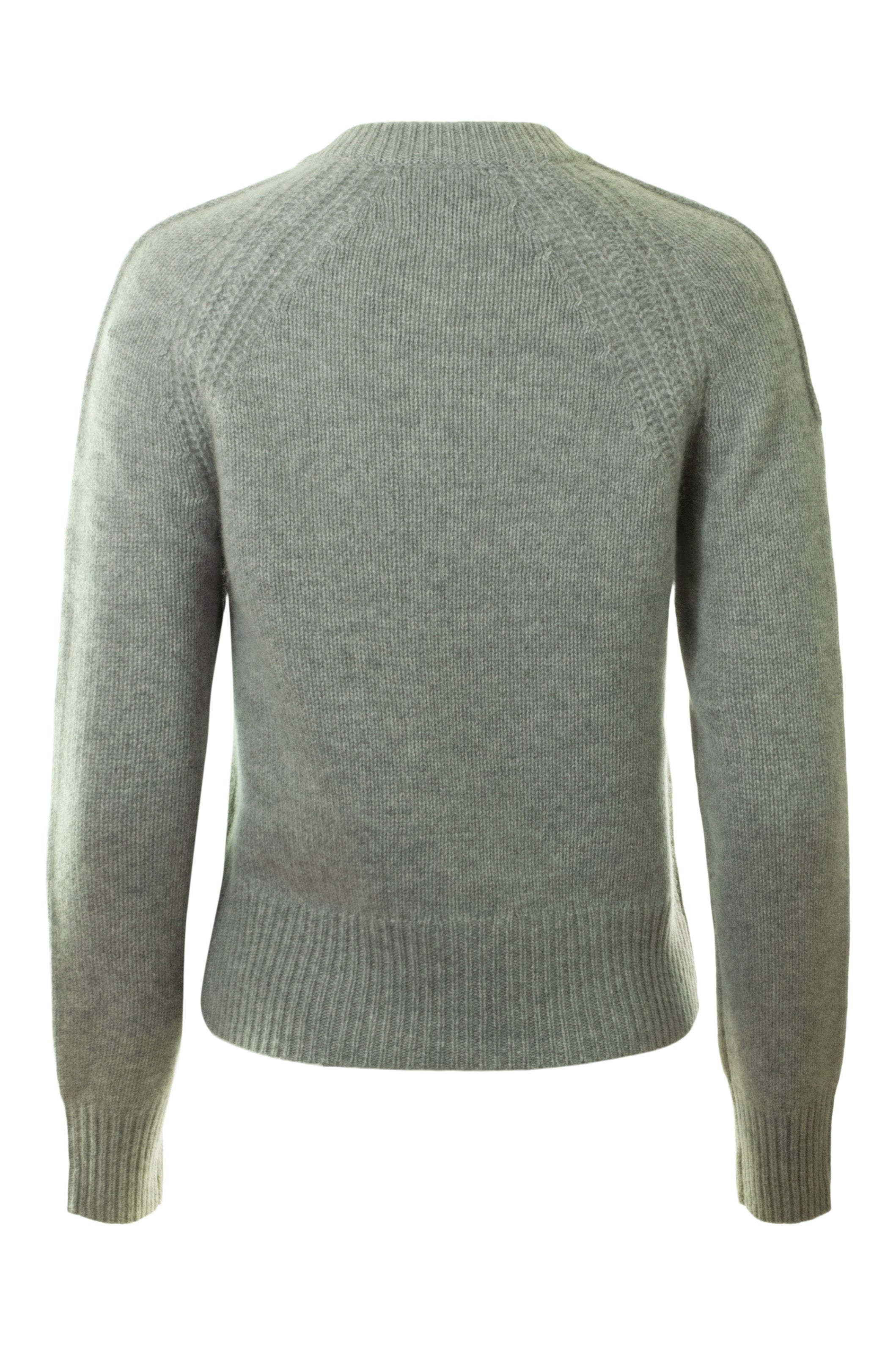 White & Warren Cashmere Luxe Henley in Grey Heather