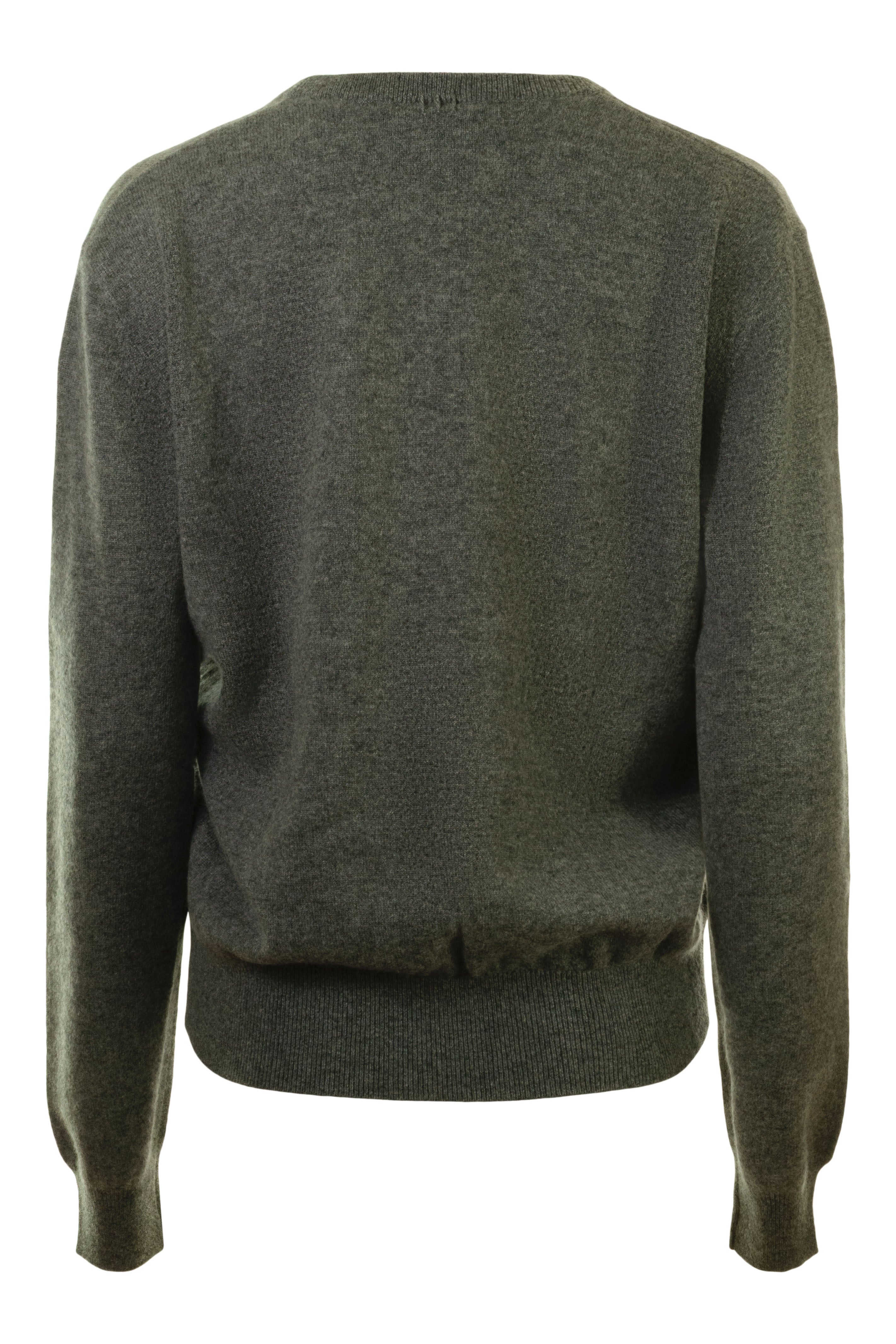 White & Warren Cashmere Scoop Sweater in Graphite Heather
