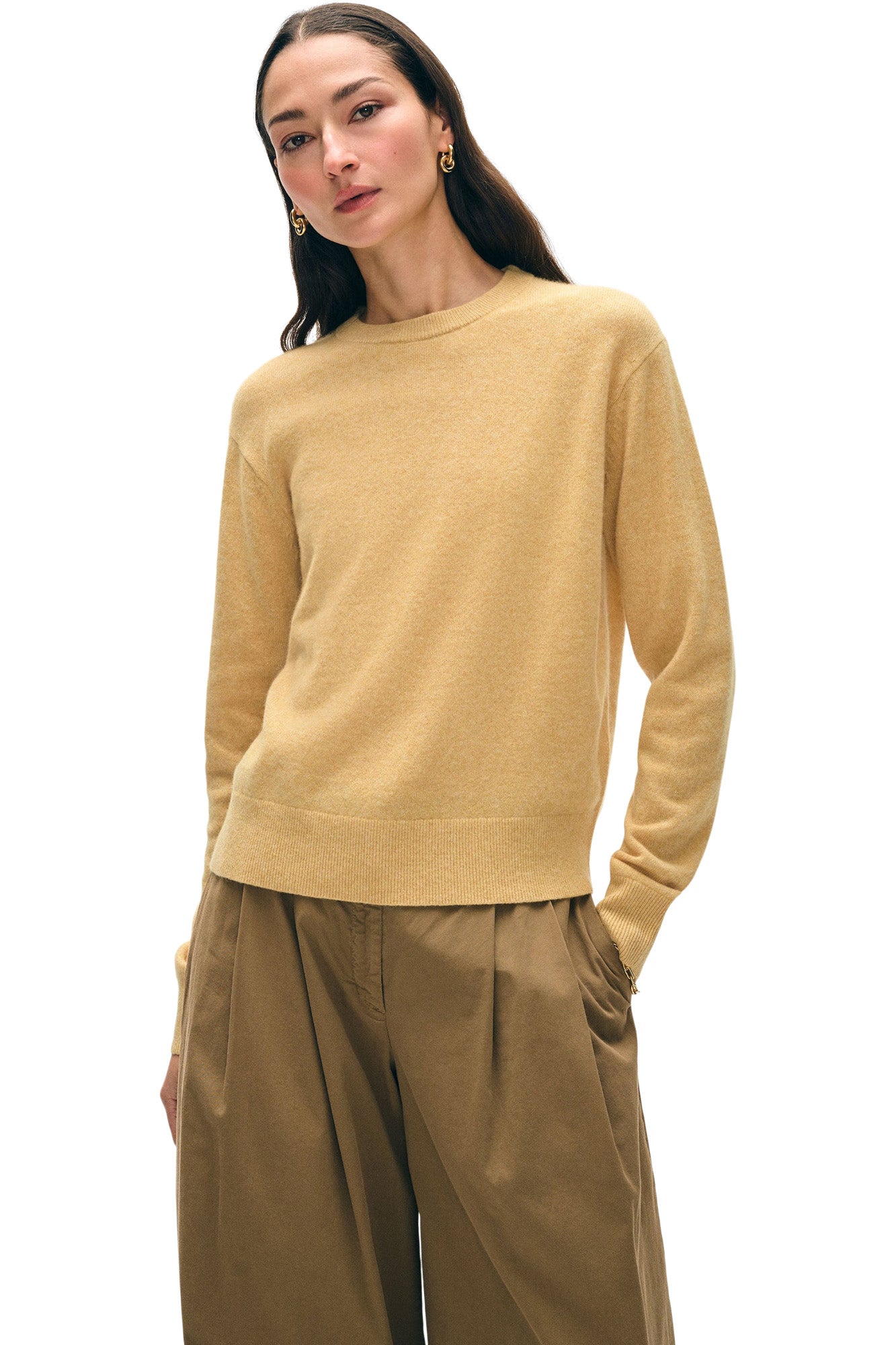 White & Warren Cashmere Crewneck Sweater