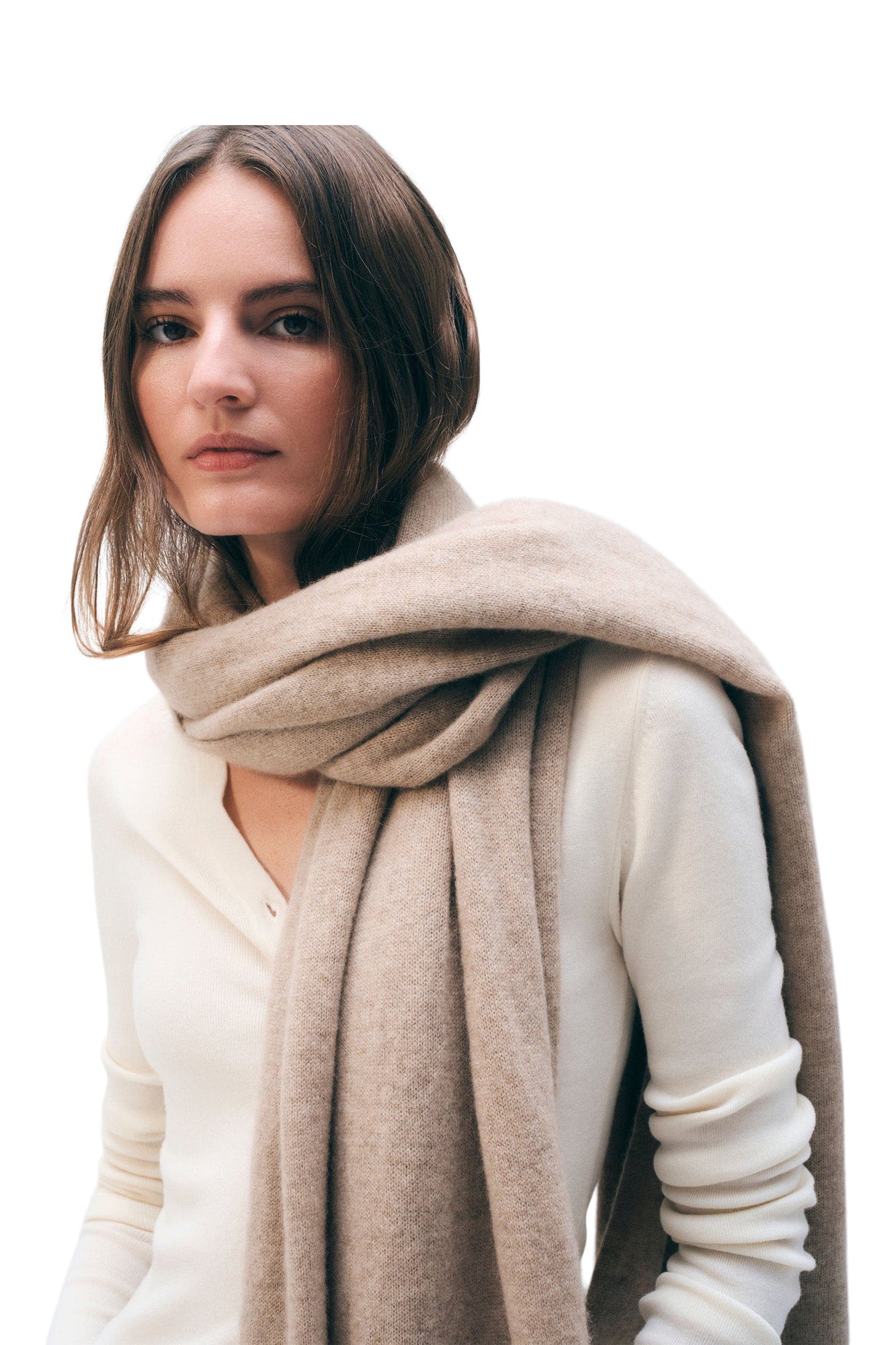 White & Warren Cashmere Travel Wrap