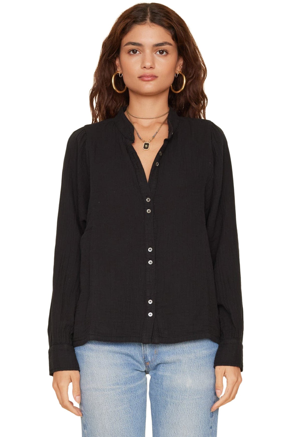 Xirena Gemma Shirt in Black