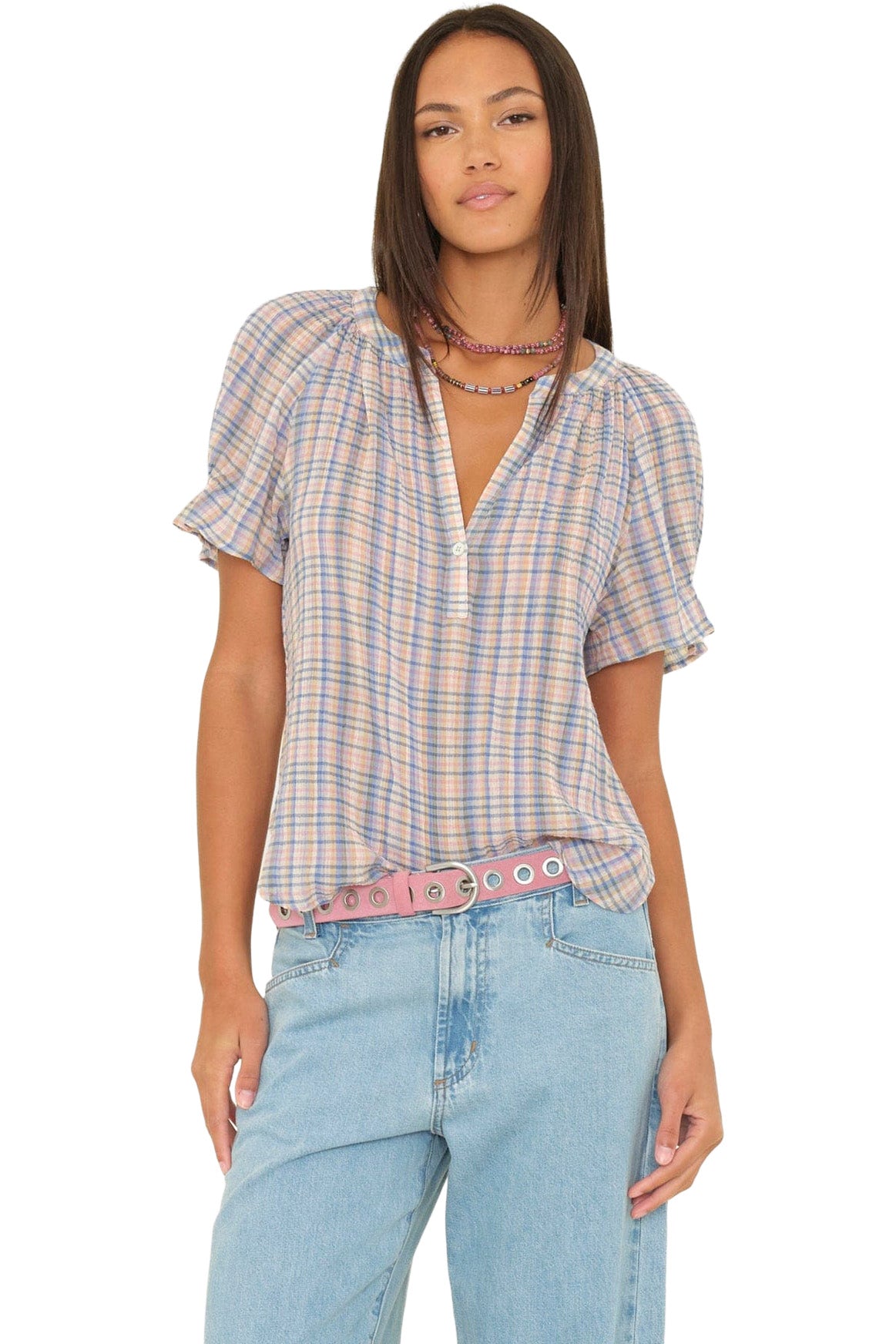 Xirena Astryde Top in Blue Bayou