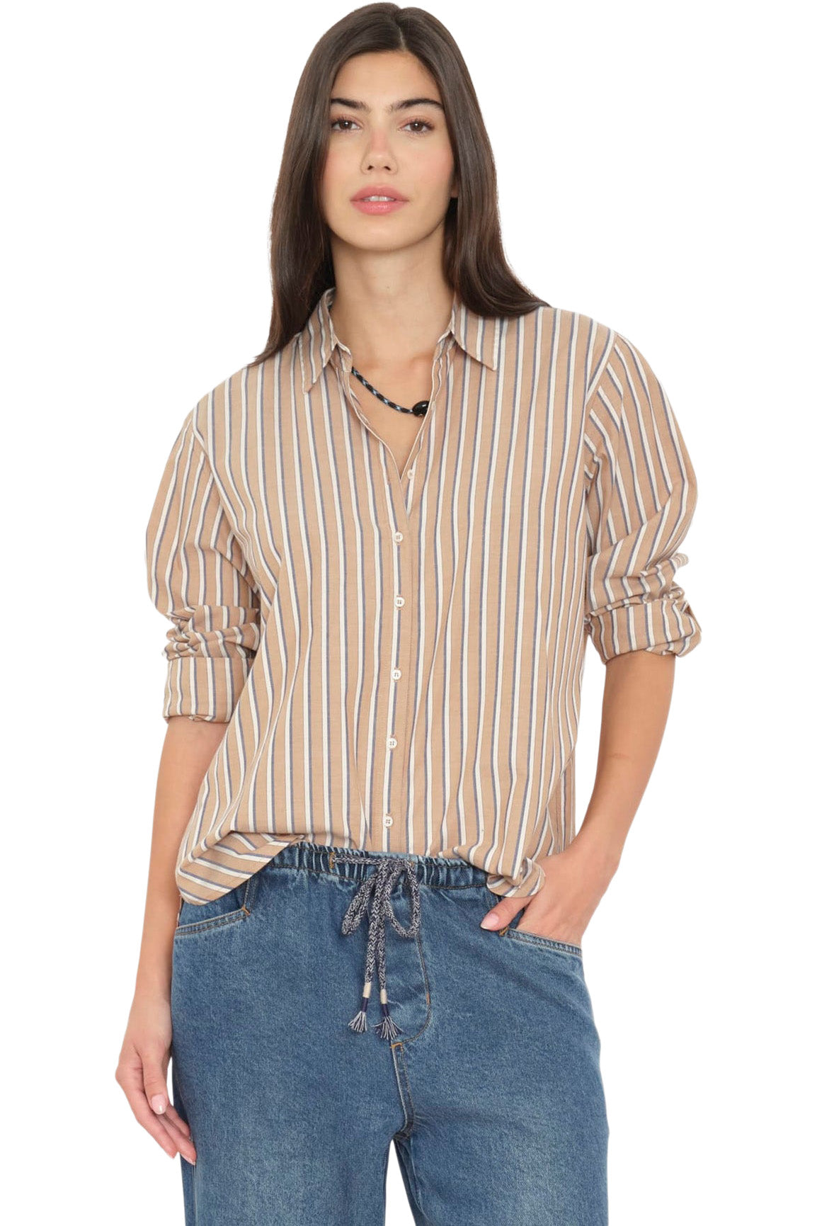 Xirena Beau Shirt in Hickory Navy