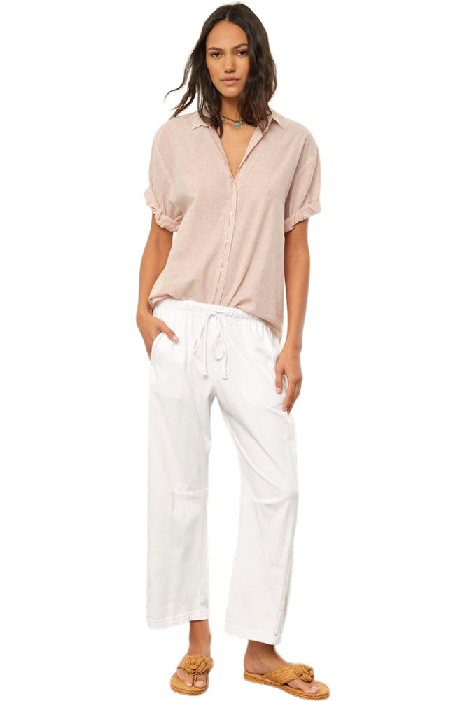 Xirena Channing Shirt in Burnt Sienna Stripe