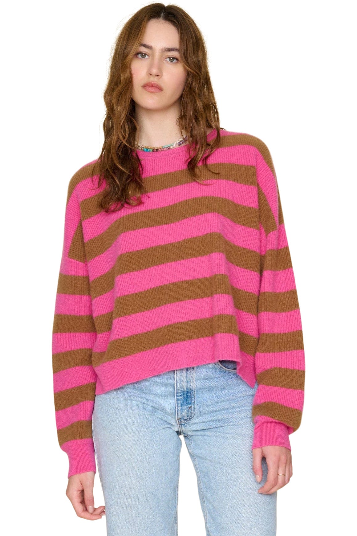 Xirena Coco Cashmere Sweater in Berry Tart