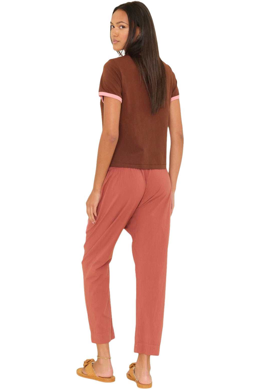 Xirena Draper Pant in Cinnabar Coral