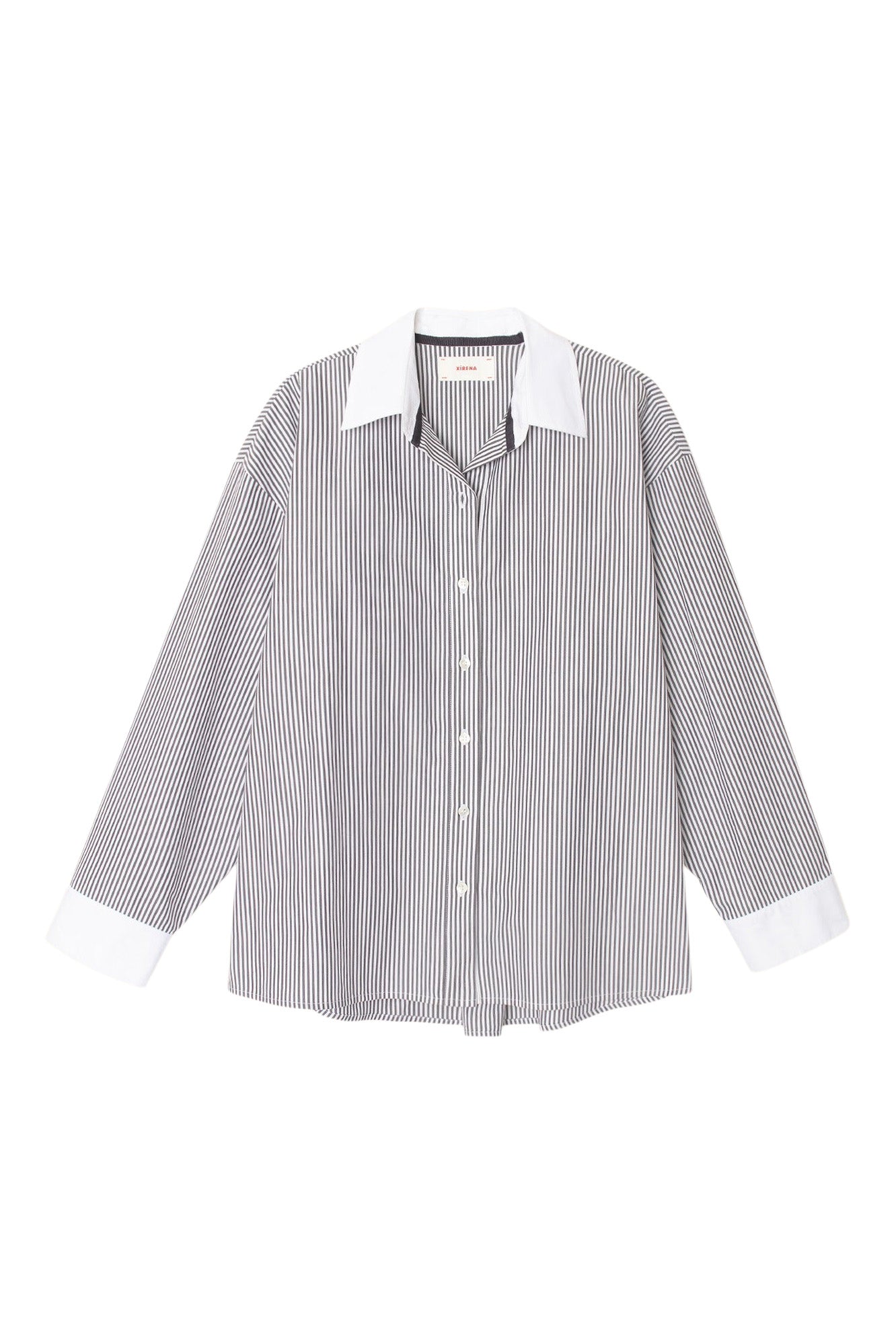 Xirena James Striped Shirt in Slate Black