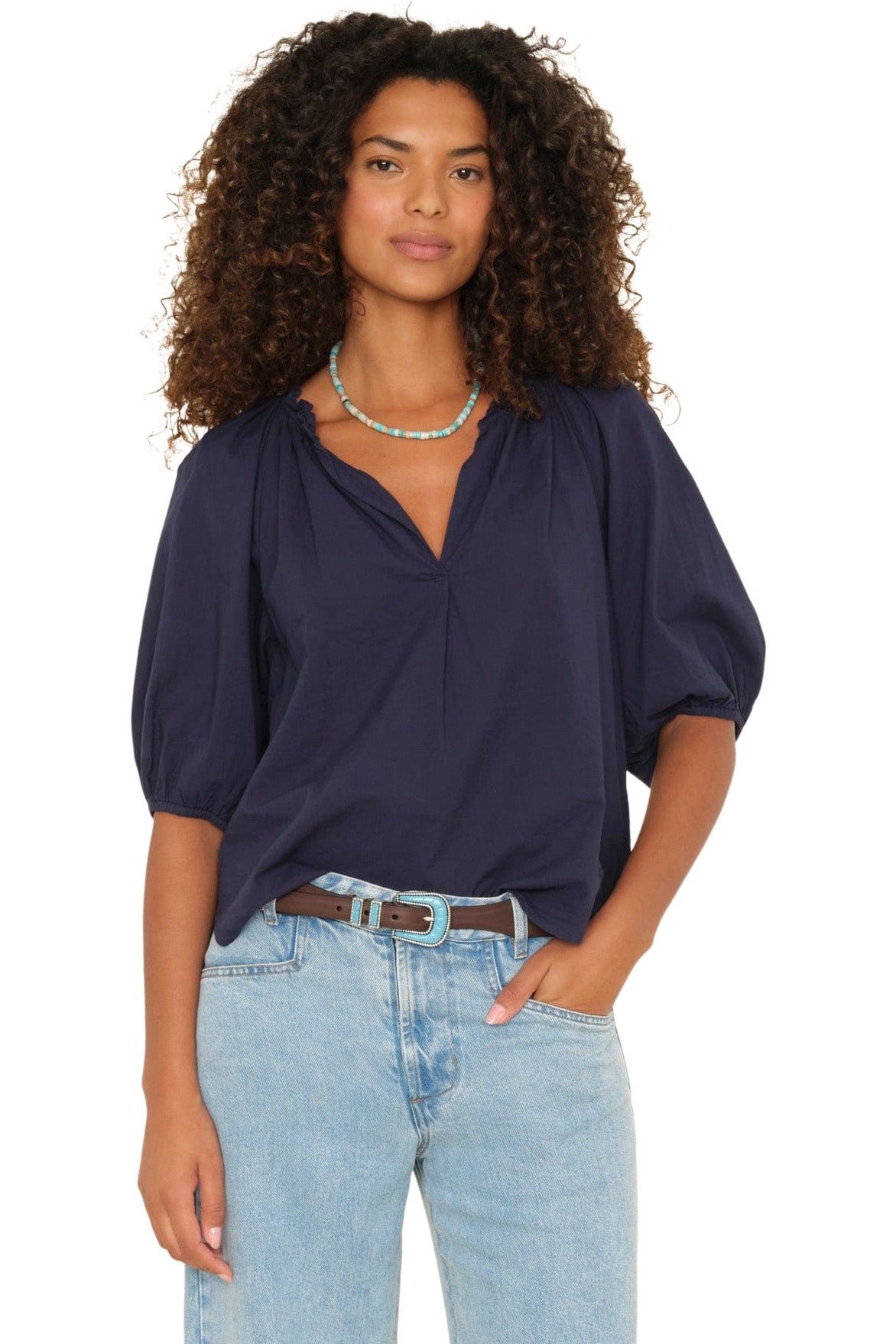 Xirena Jules Top in Navy